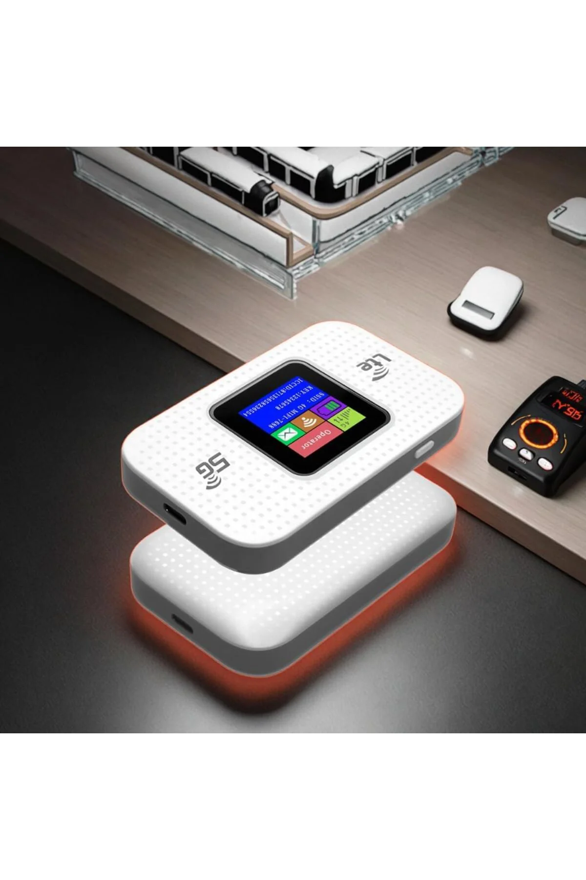 Taşınabilir Modem 5G/4G LTE 300Mbps 10 Cihaz Destekli Mobil Route