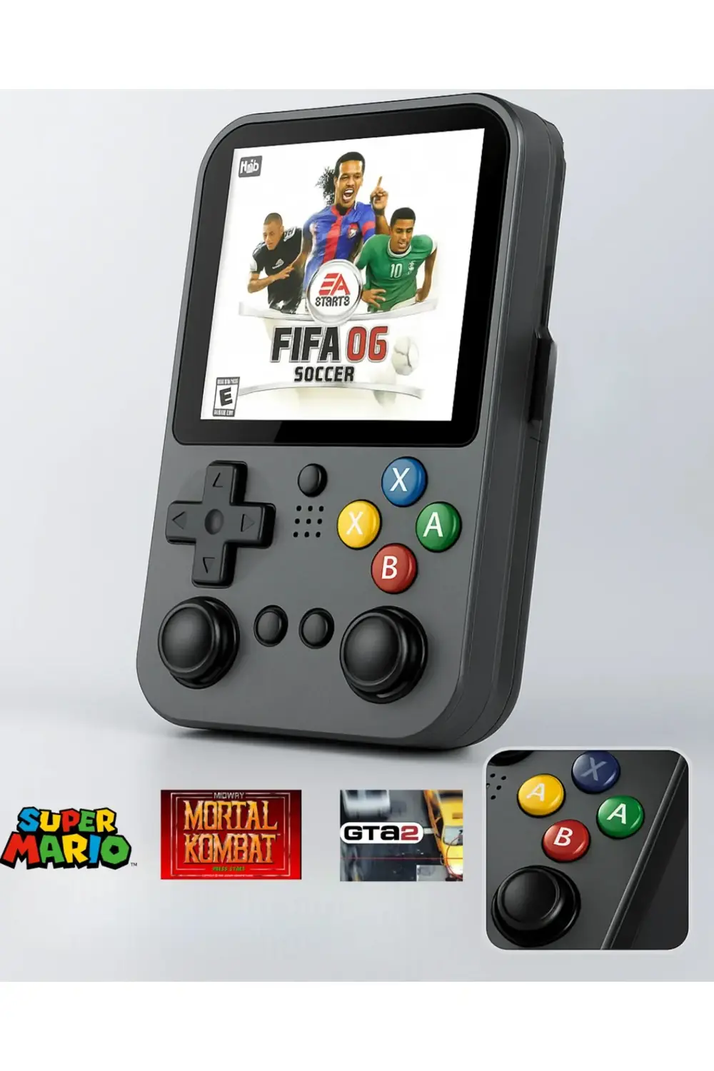 Taşınabilir Nostalji Oyun Konsolu 3.5'' HD Ekran PSP/PS1/GBA/NES