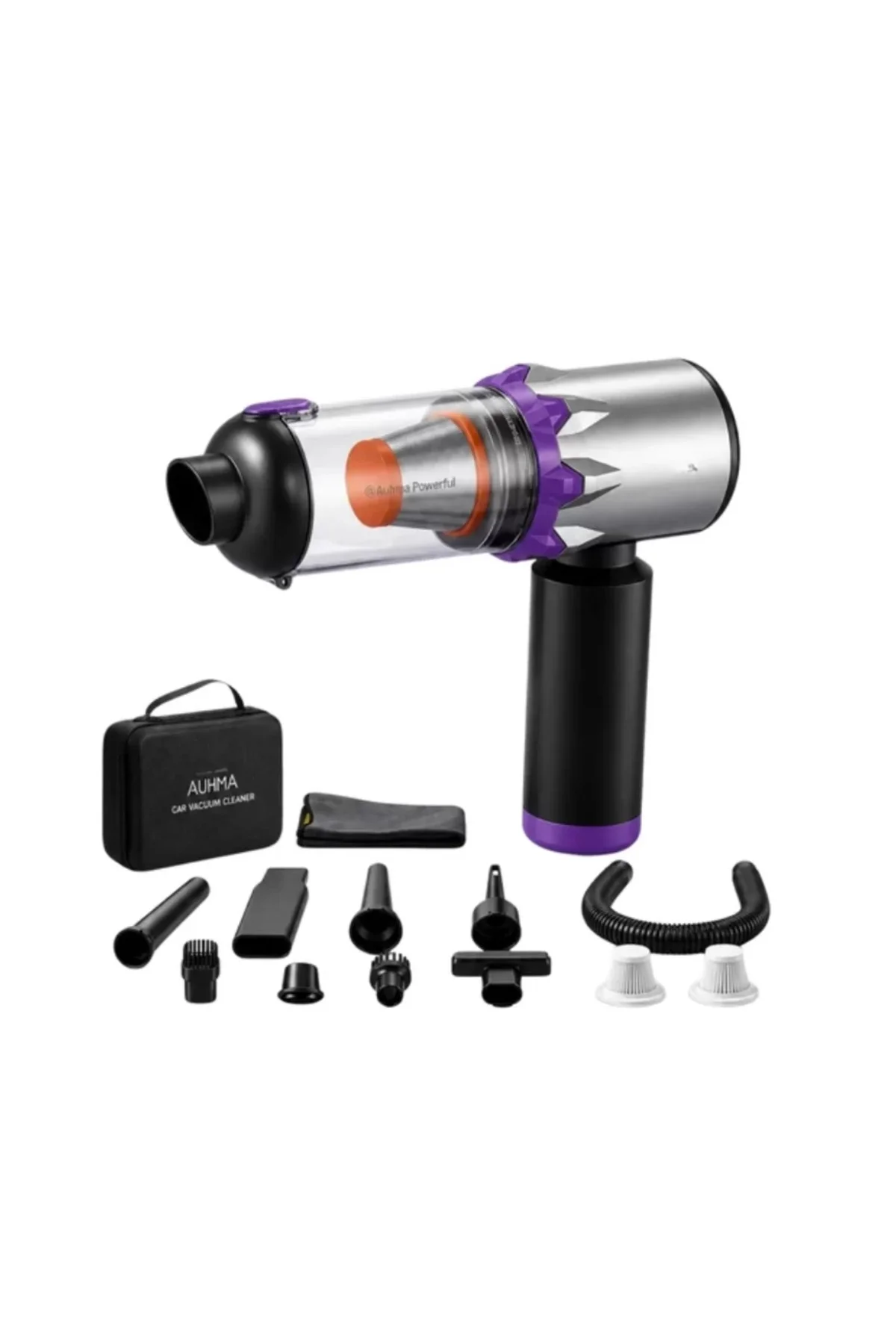 Taşınabilir Oto Süpürge 220W Turbo Güçlü Metal HEPA Filtreli Kablosuz Süpürge