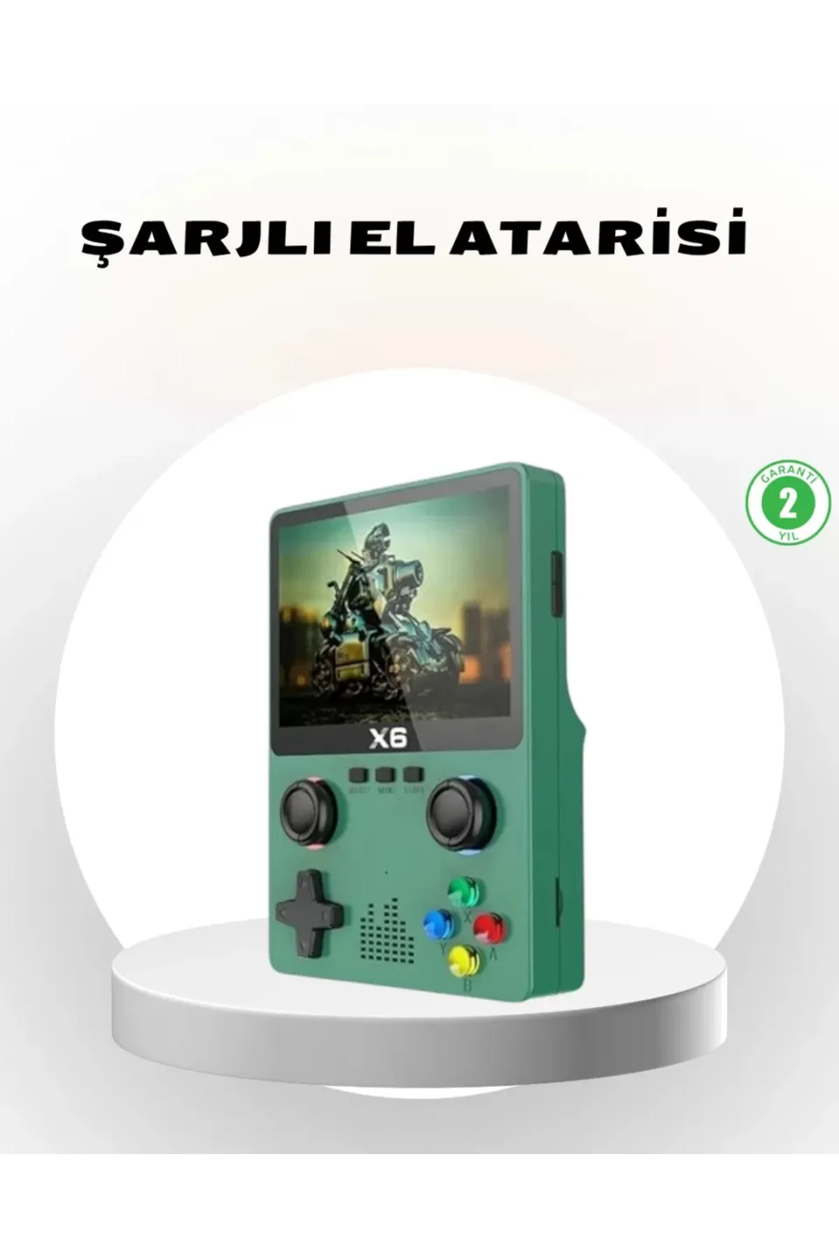 Taşınabilir Oyun Konsolu 3.5 İnç Ips Ekran Yaylı Çift Lr Tuşlu