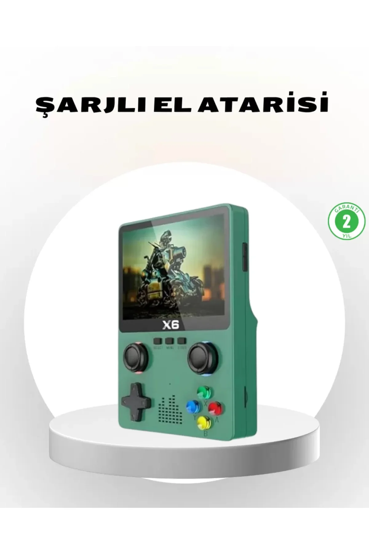 Taşınabilir Oyun Konsolu 3.5 İnç IPS Ekran Yaylı Çift LR Tuşlu