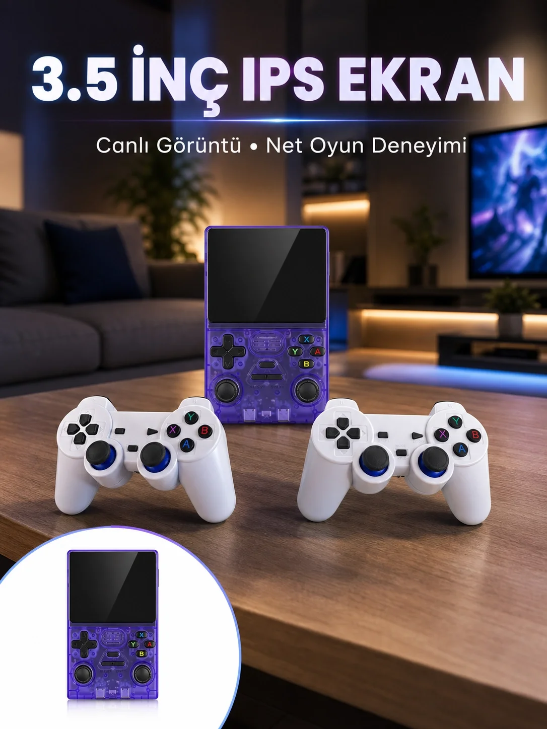 Taşınabilir Oyun Konsolu Çift  Destekli HDMI Çıkışlı Fiyatı, Yorumları ve Özellikleri