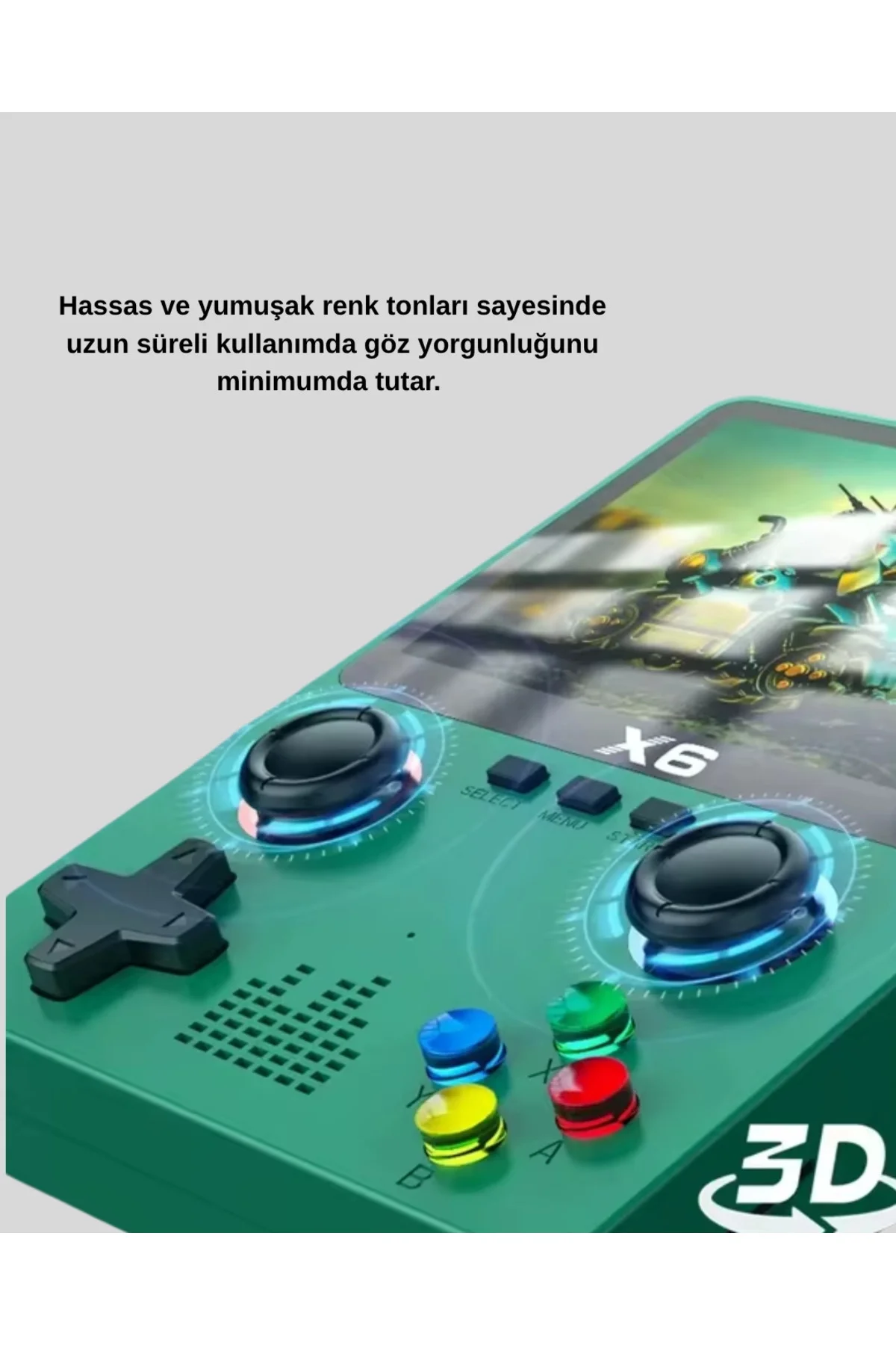 Taşınabilir Oyun Konsolu 3.5 İnç Ips Ekran Yaylı Çift Lr Tuşlu