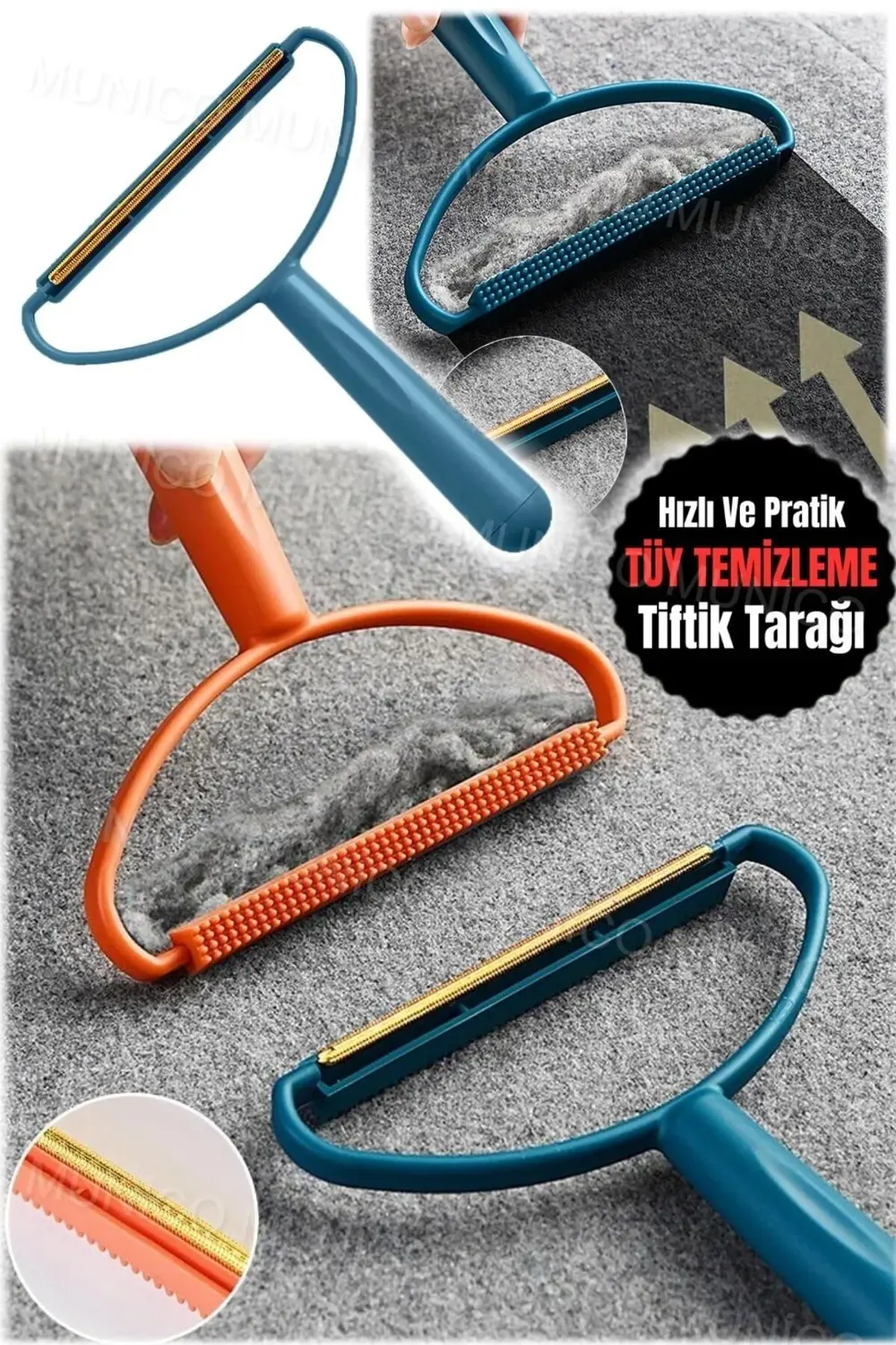 Taşınabilir Pet Saç Çıkarıcı Halı ve Giysi Tıraş Fırça Giysi Tüyü