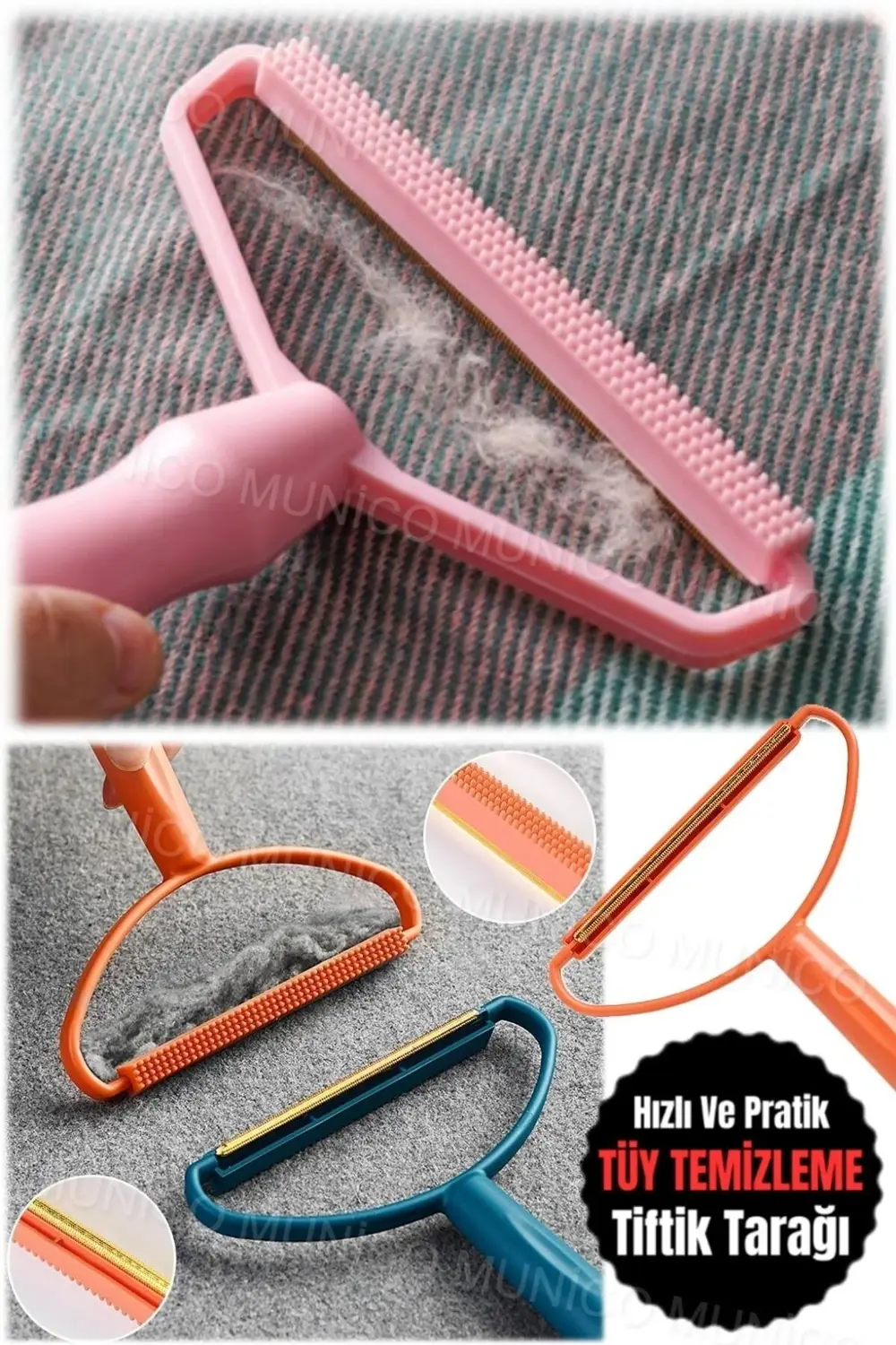 Taşınabilir Pet Saç Çıkarıcı Halı ve Giysi Tıraş Fırça Giysi Tüyü