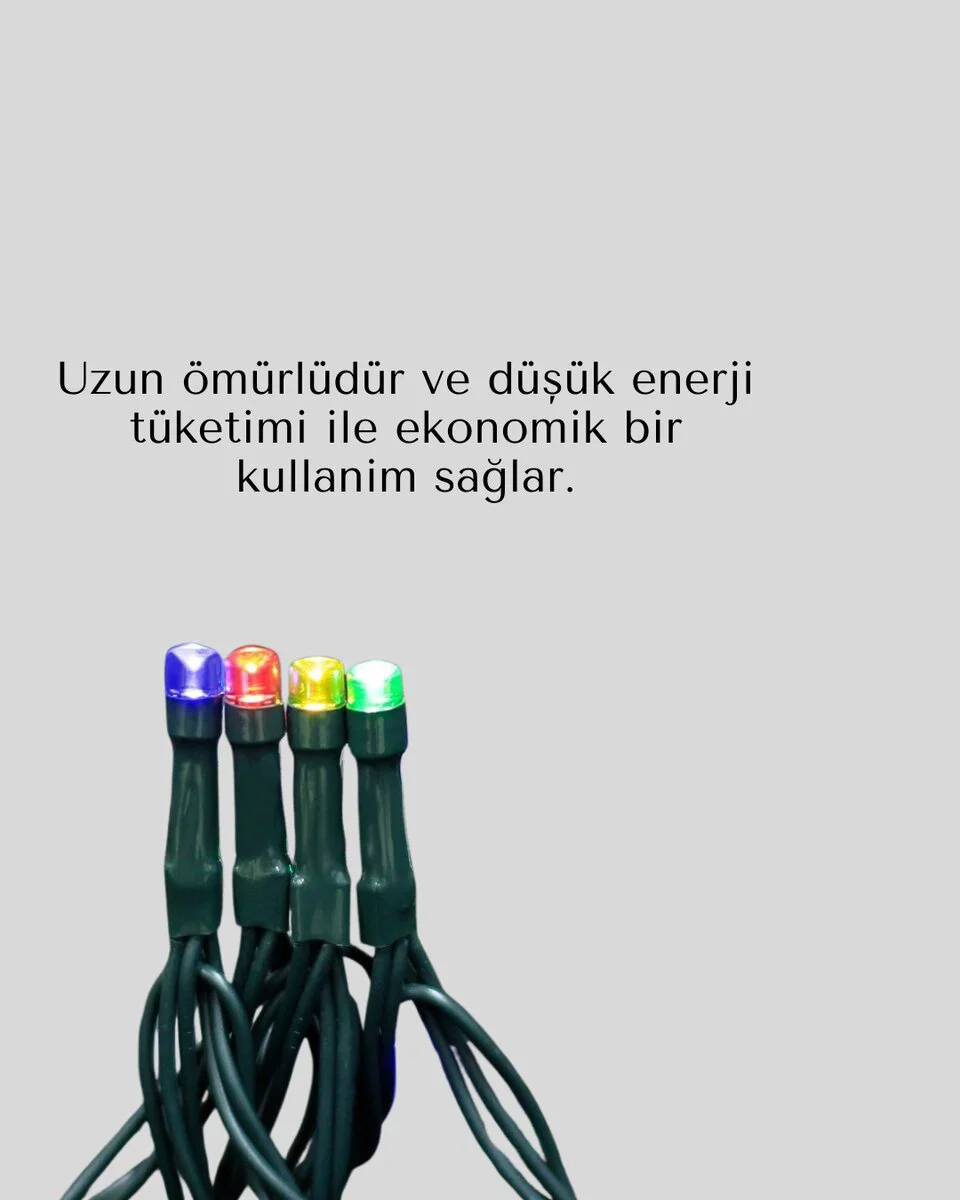 Taşınabilir Pil ile Çalışan LED Işık – 2x2 Metre Perde Modeli | Su Geçirmez Bahçe Aydınlatma