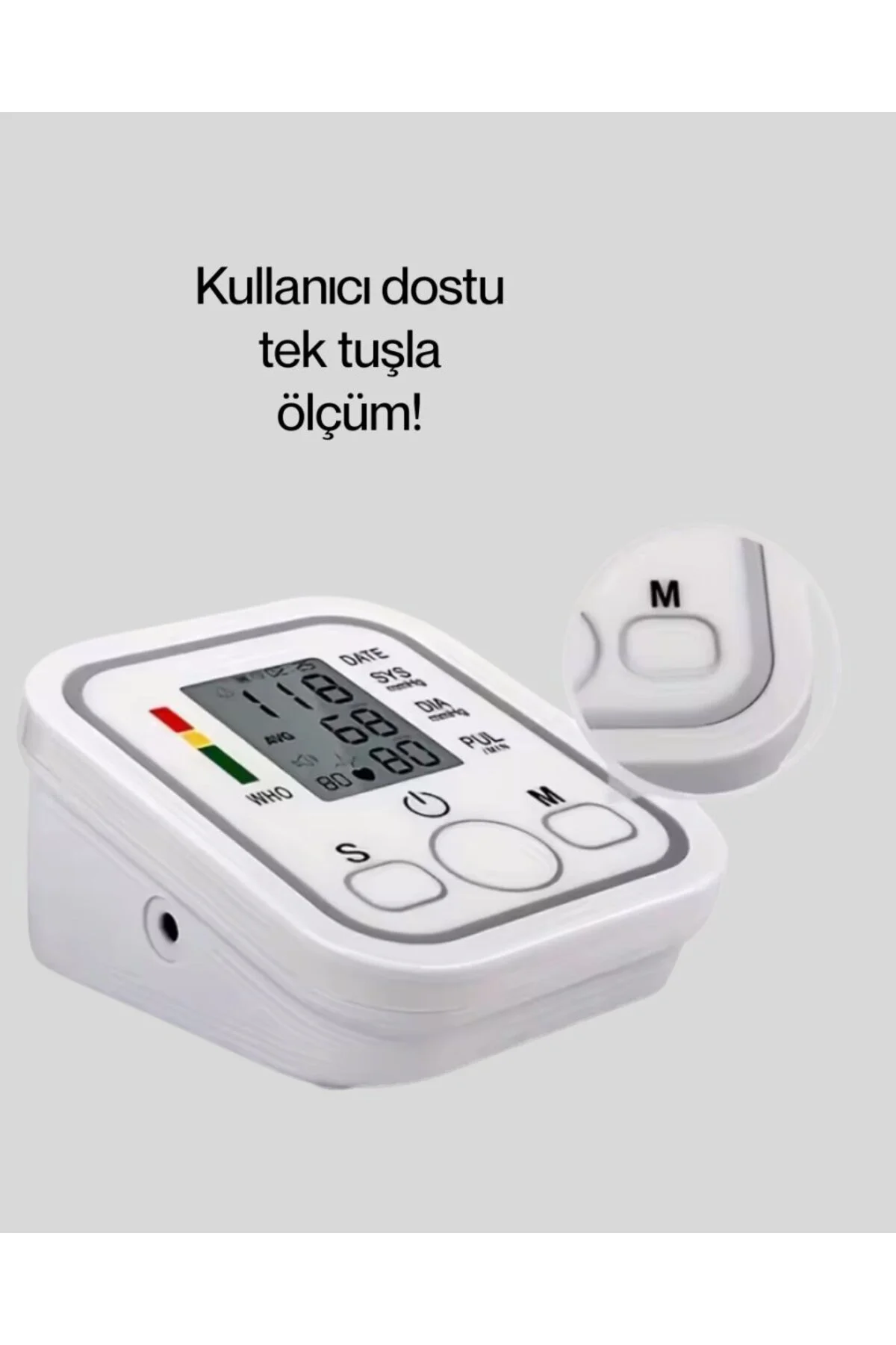 Taşınabilir Pil Ve Usb Girişli Tansiyon Aleti