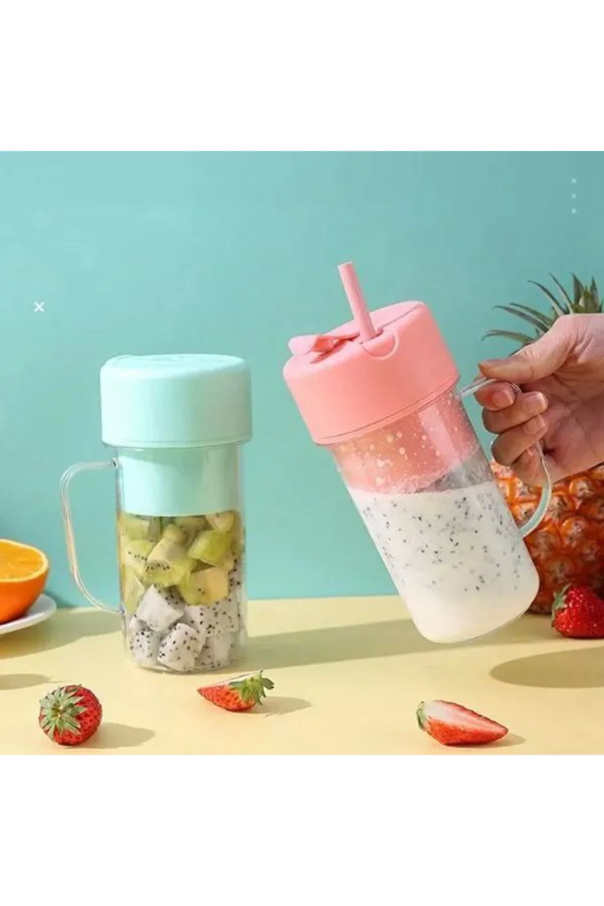 Taşınabilir Pipetli Bardak Blender