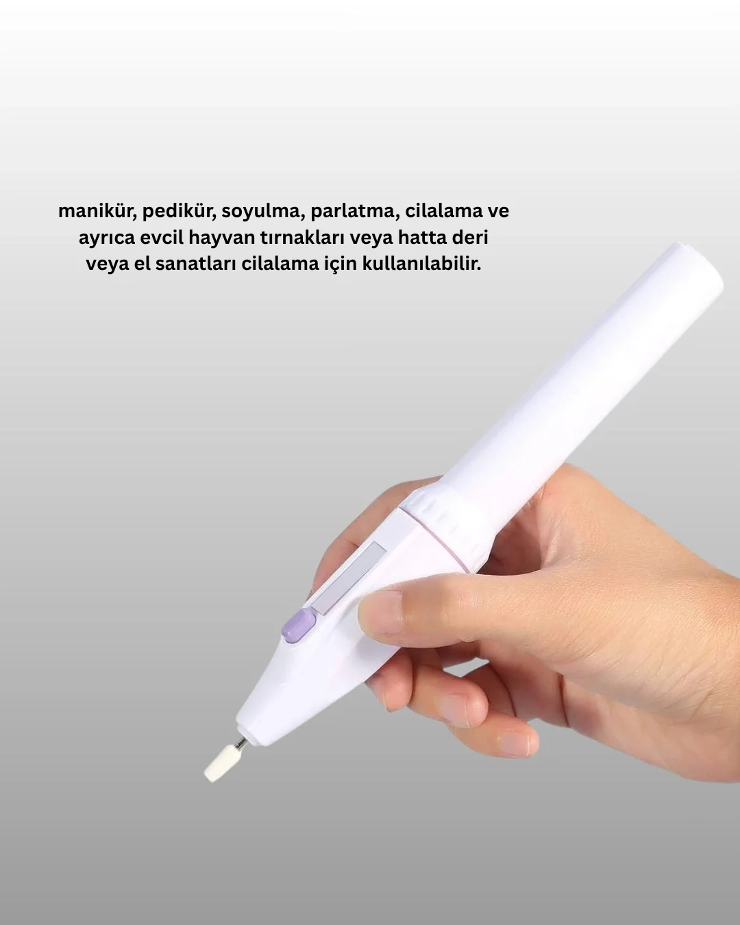 Taşınabilir Profesyonel Elektrikli Tırnak Matkap Seti – Sessiz, Güçlü ve Dayanıklı