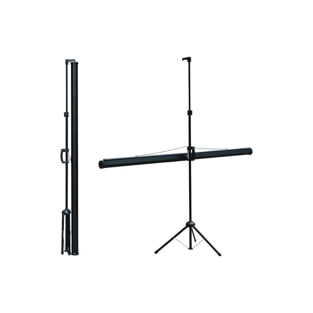 Taşınabilir Projeksiyon Perdesi 200x200 - Siyah Arka Fonlu Tripod Modeli