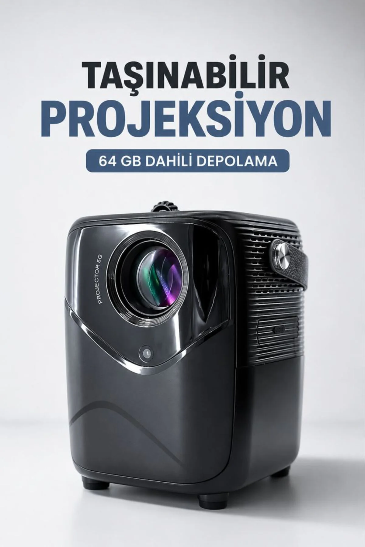 Taşınabilir Projeksiyon 64 GB Dahili Depolama