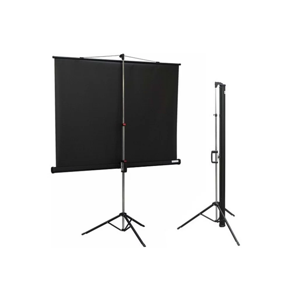 Taşınabilir Projeksiyon Perdesi 200x200 - Siyah Arka Fonlu Tripod Modeli