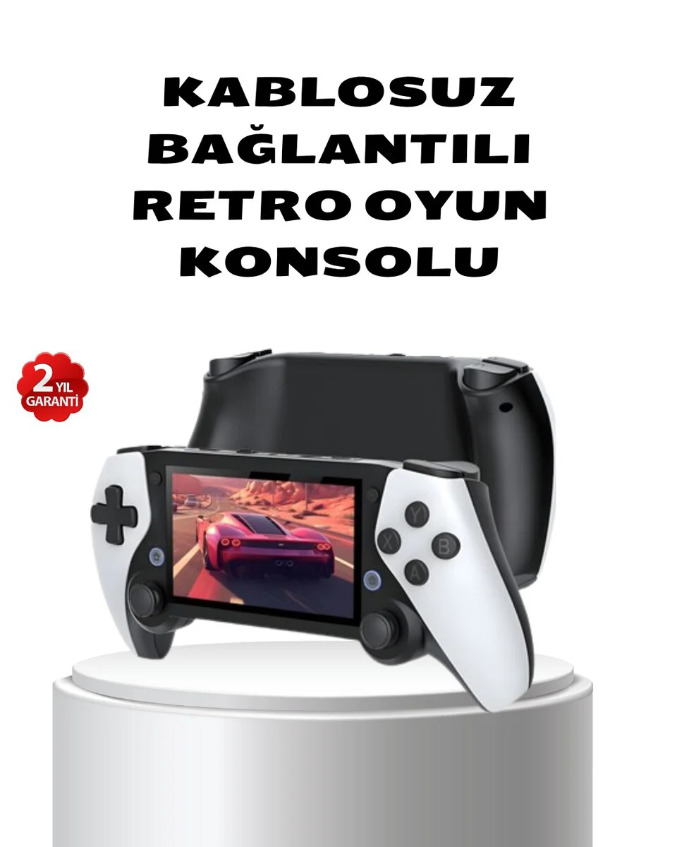 Taşınabilir Retro Oyun Konsolu – 4.3 İnç Ekran 64 GB Hafıza ve Kl