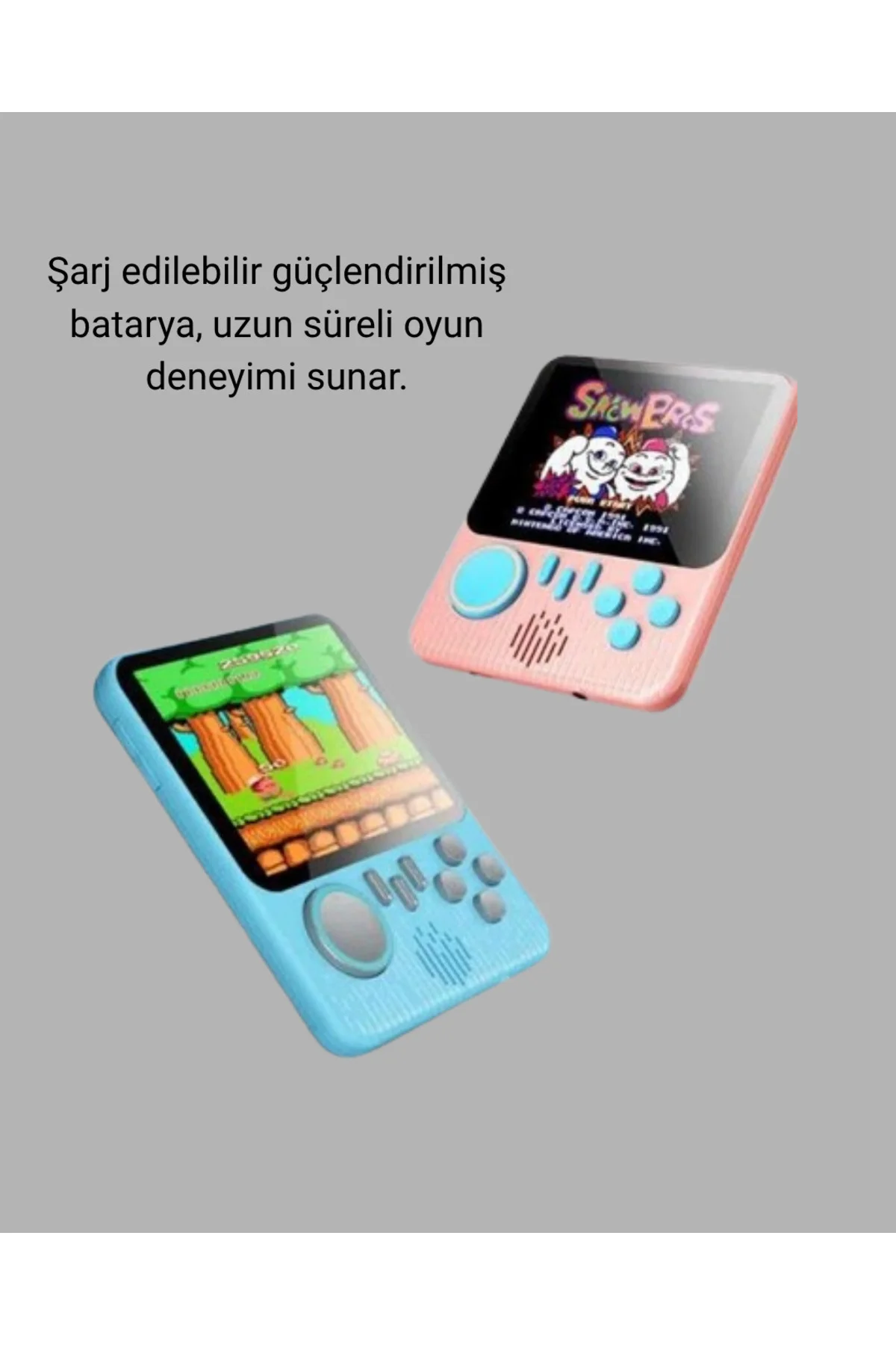 Taşınabilir Retro Oyun Konsolu – 3.5 İnç LCD, 666 Klasik Oyun, TV