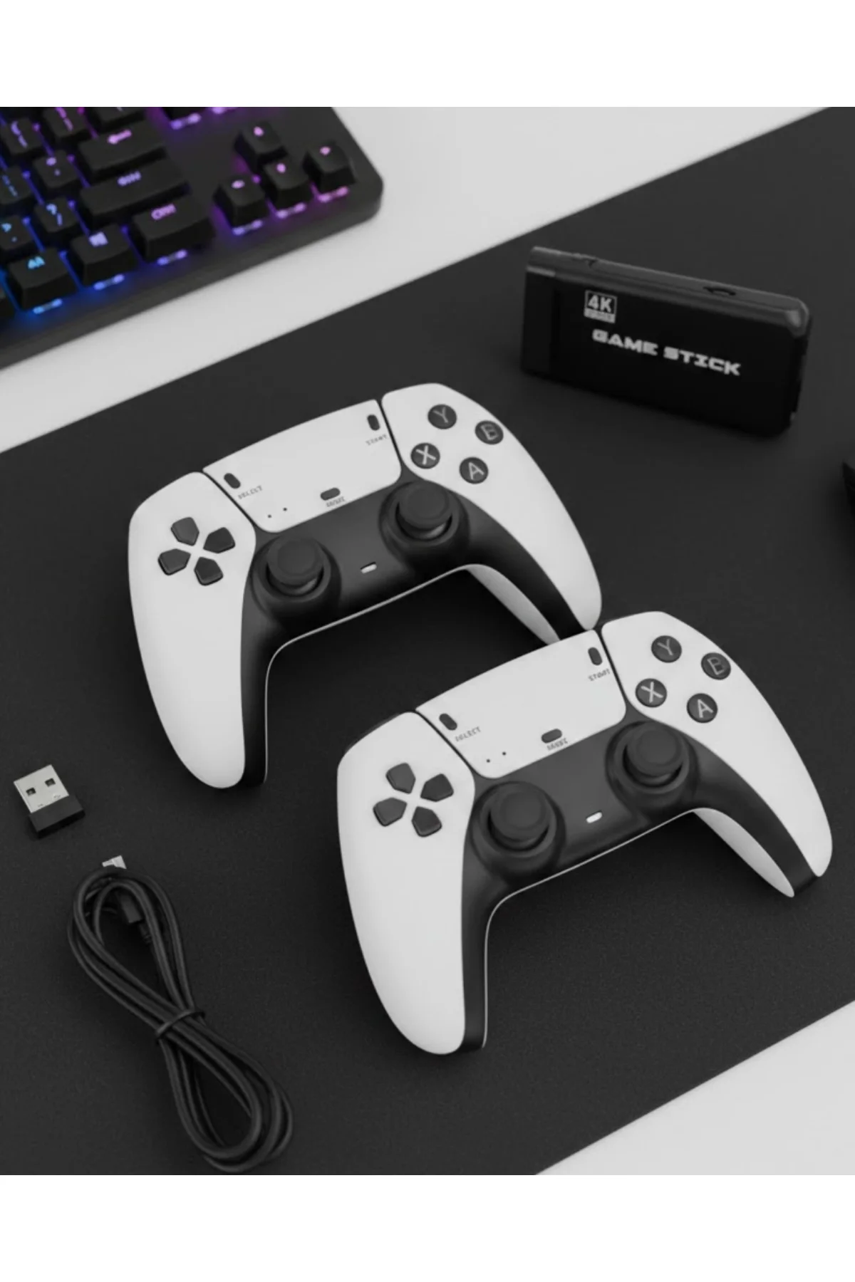 Taşınabilir Retro Oyun Çubuğu Kablosuz Oyun Kolu Seti