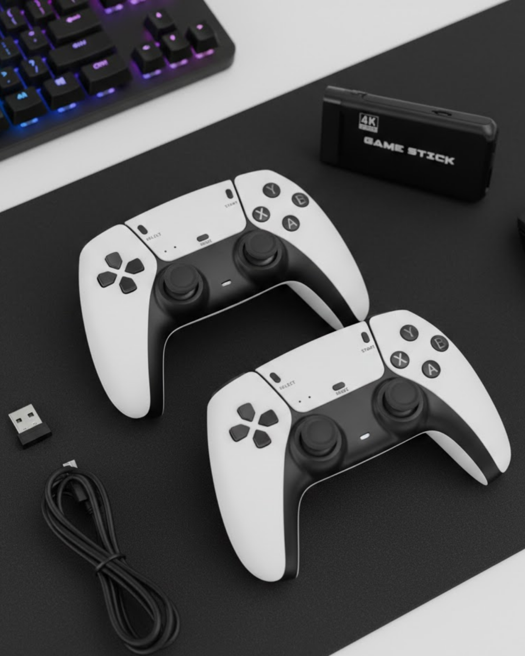 Taşınabilir Retro Oyun Çubuğu Kablosuz Oyun Kolu Seti