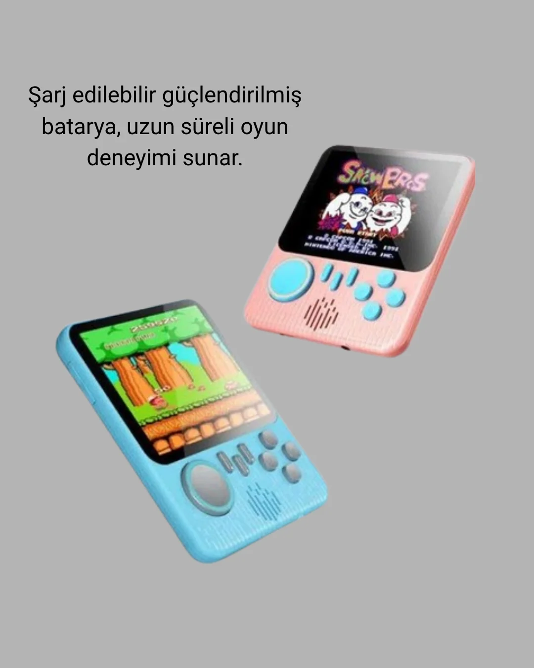 Taşınabilir Retro Oyun Konsolu – 3.5 İnç LCD, 666 Klasik Oyun, TV