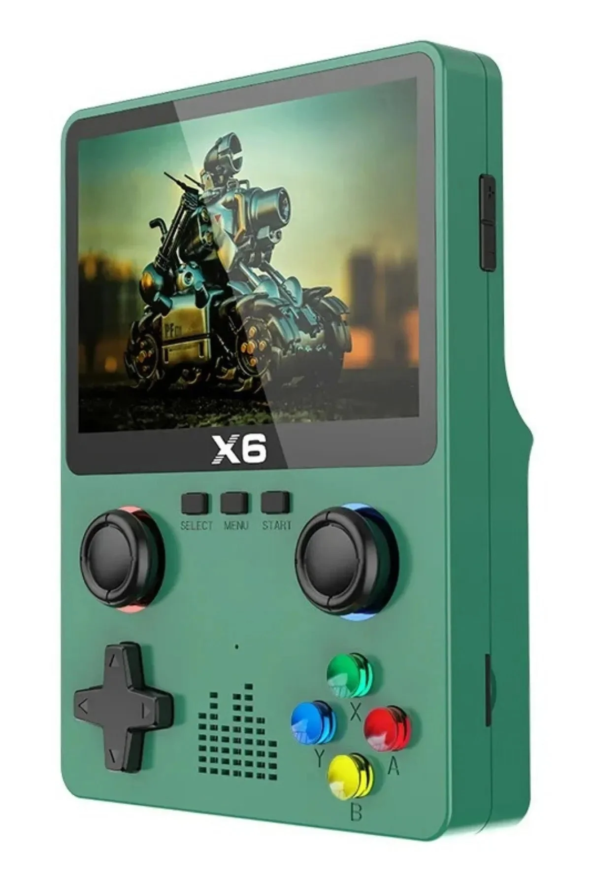 Taşınabilir retro oyun konsolu yeşil renk oyunlu HD görüntü bluetooth yok - Elektronik