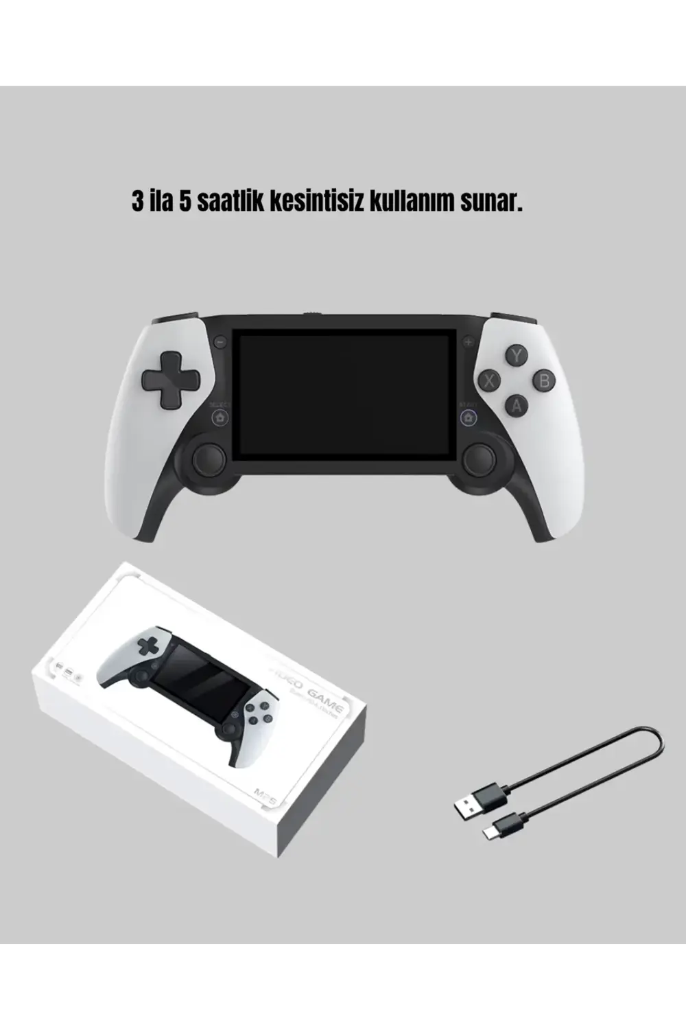 Taşınabilir Retro Oyun Konsolu – 4.3 İnç Ekran 64 GB Hafıza ve Kl