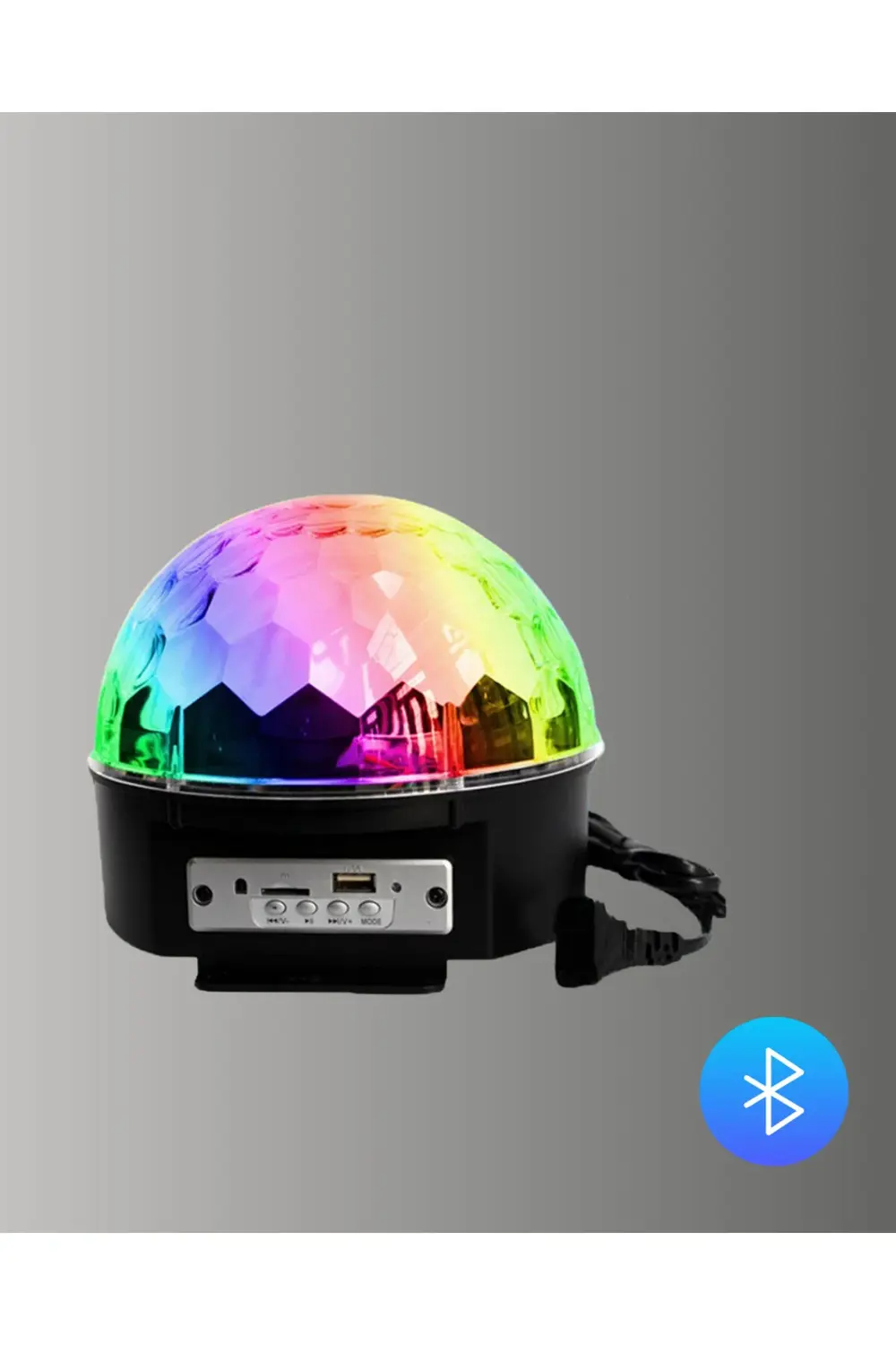Taşınabilir RGB Disko Topu Bluetooth ve Uzaktan Kumanda Özellikli