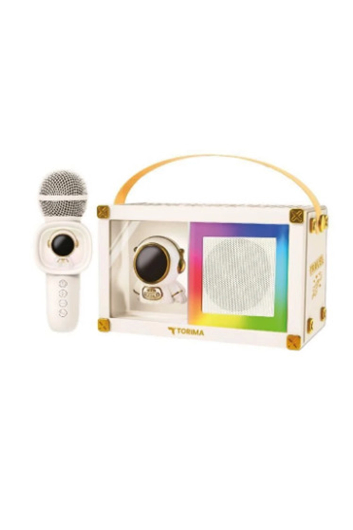 Just Cheap Store Taşinabilir Rgb İşili Sevimli Figürlü Mikrofonlu Karaoke Bluetoot