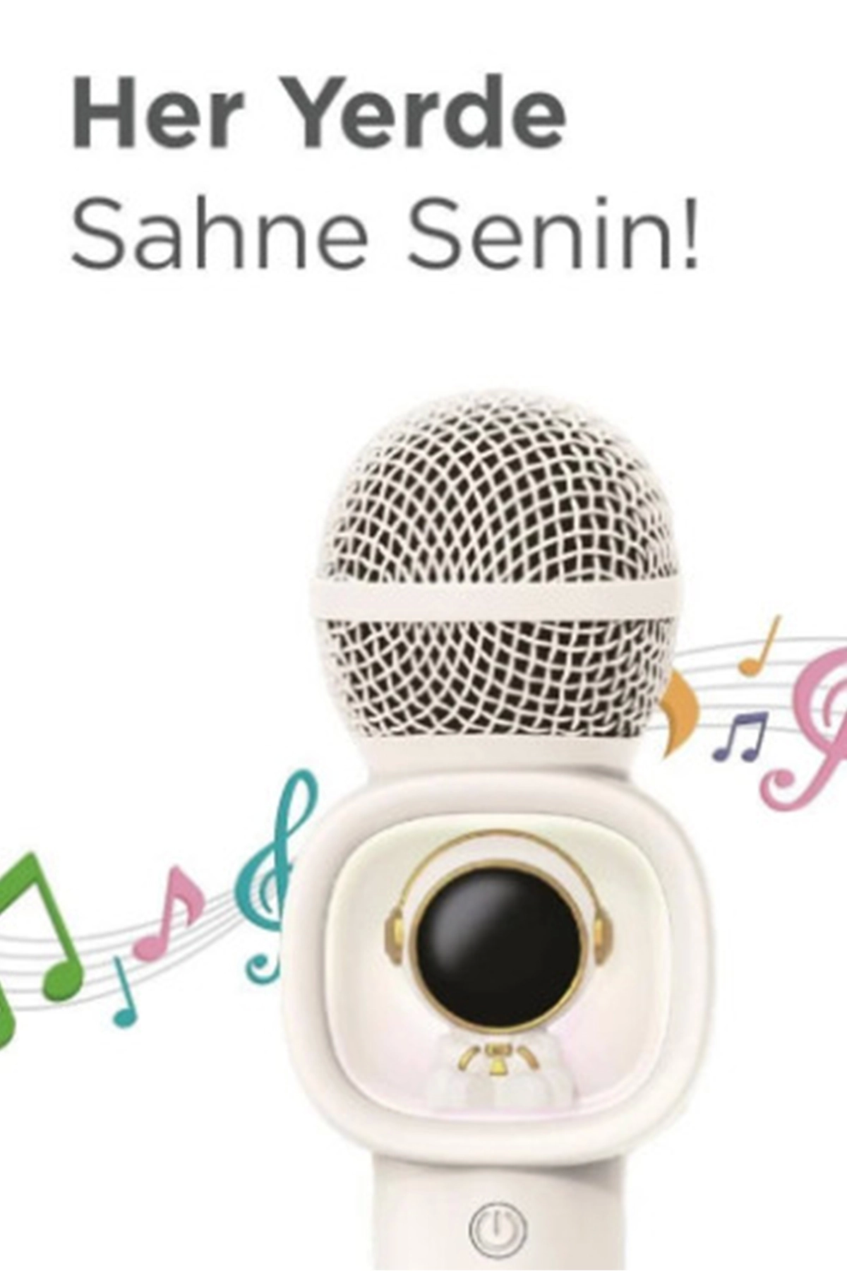 Just Cheap Store Taşinabilir Rgb İşili Sevimli Figürlü Mikrofonlu Karaoke Bluetoot