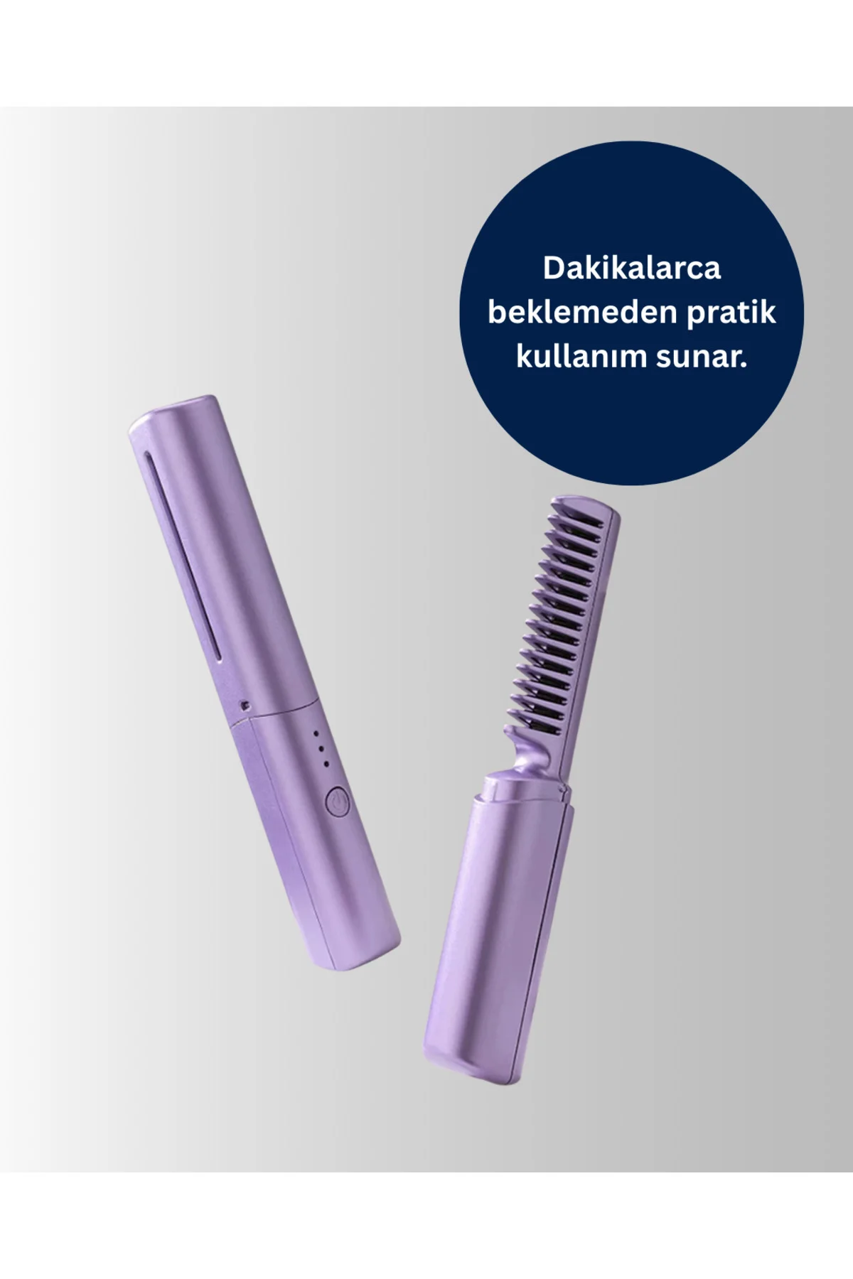 Taşınabilir Saç Düzleştirici Tarak – Ayarlanabilir Isı Kontrollü
