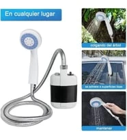 Taşınabilir Şarjlı Seyyar Duş Seti ( Pompa - Hortum - Duş Başlığı