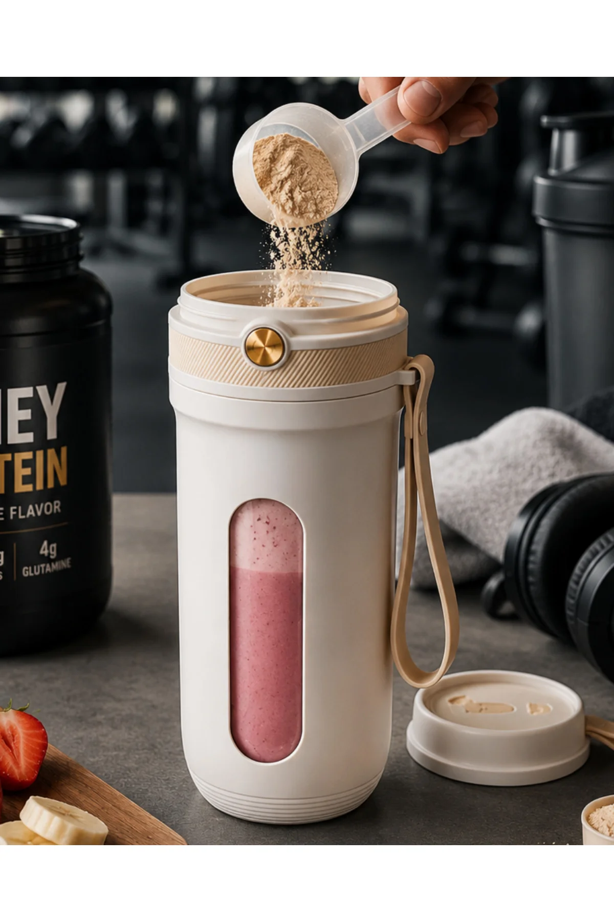 Taşınabilir Şarjlı Blender Smoothie ve Buz Kırıcı Özellikli 350 M