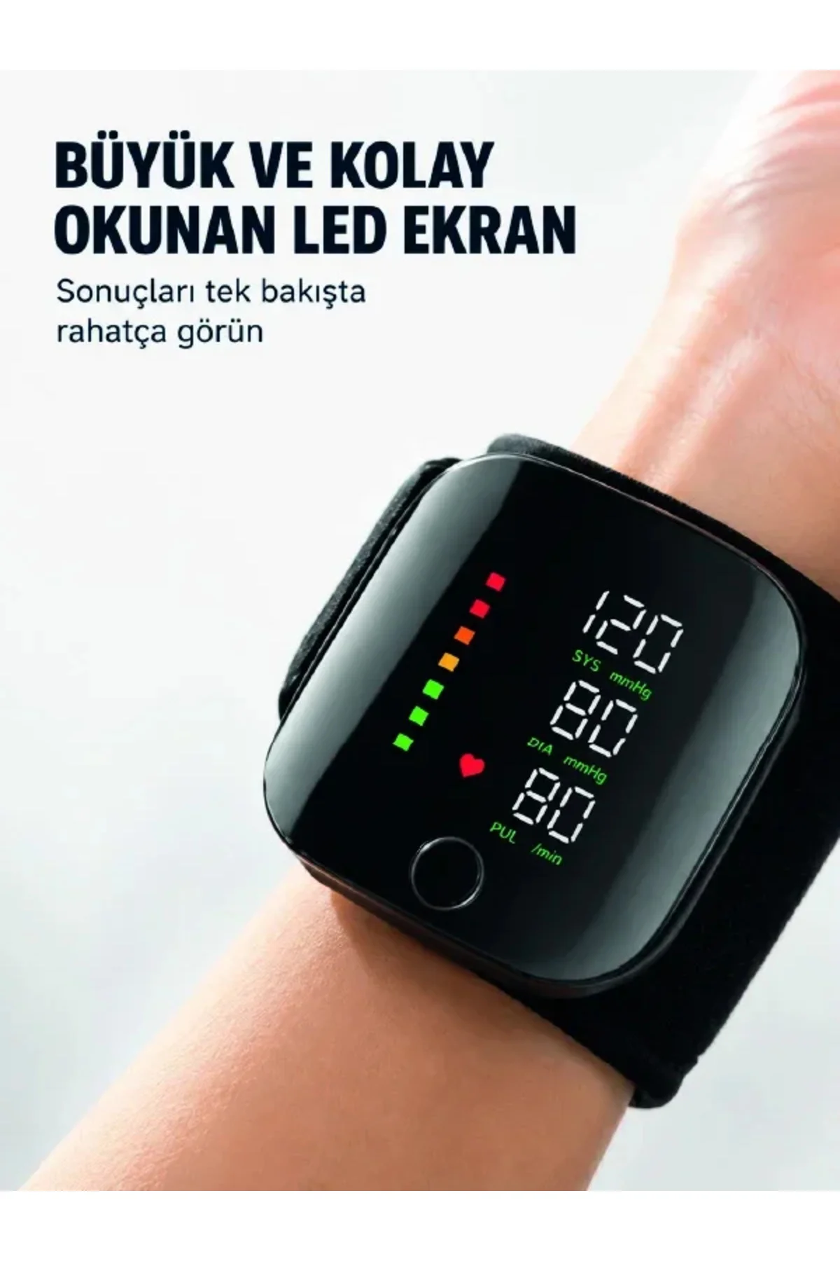 Taşınabilir Şarjlı Bilekten Tansiyon Ölçer Pratik Kullanım Taşınabilir Şarjlı Bilekten Tansiyon Ölçer Pratik Kullanım