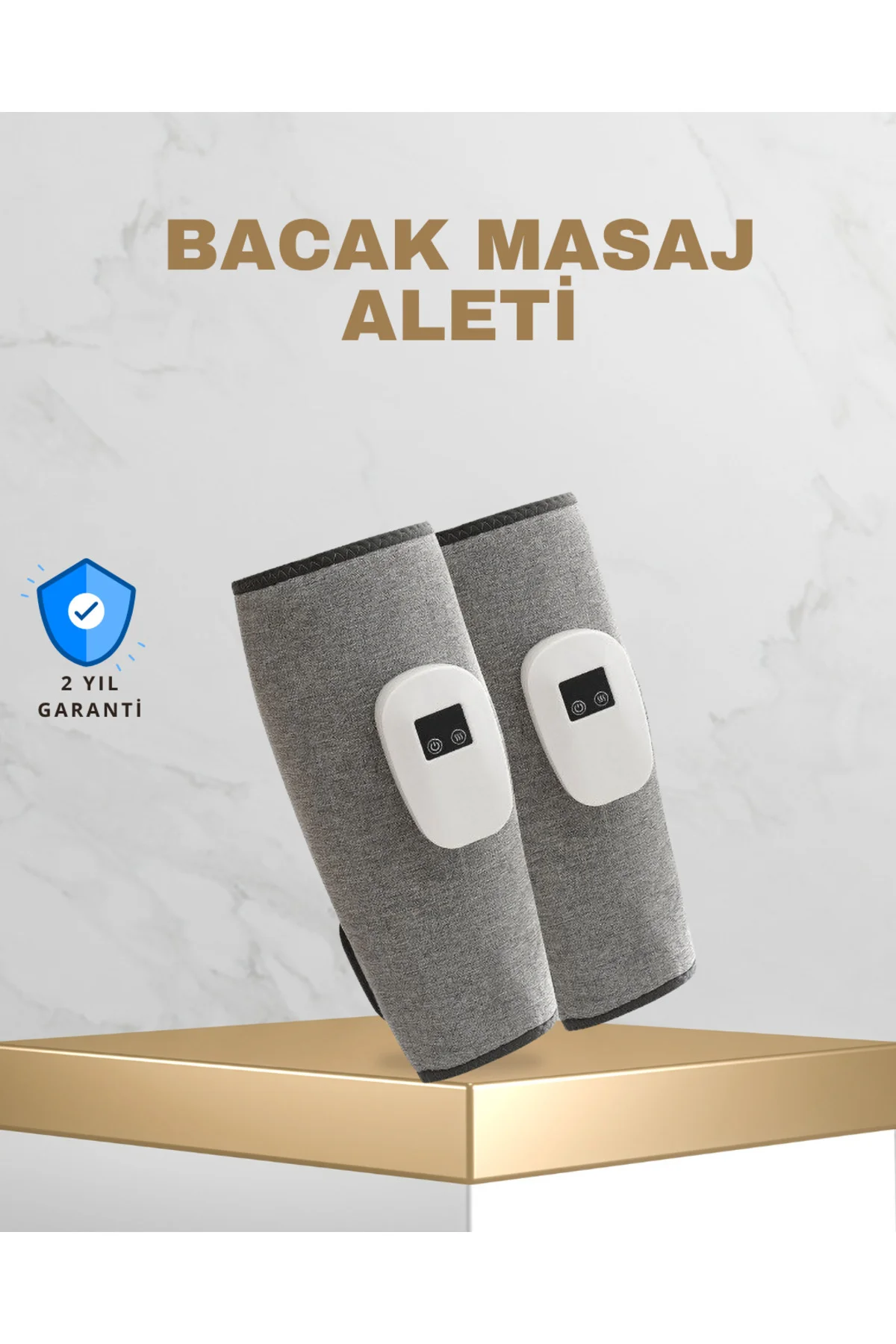 Taşınabilir Şarjlı Baldır Masaj Aleti – 3 Kademeli Isı ve Basınç 