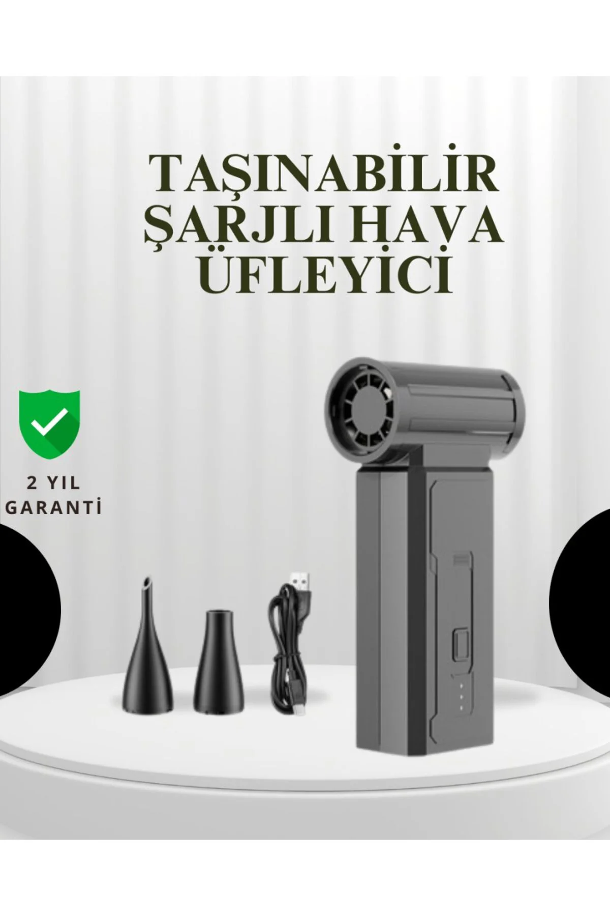 Taşınabilir Şarjlı Güçlü Hava Üfleme Aleti Çok Yönlü Kullanım