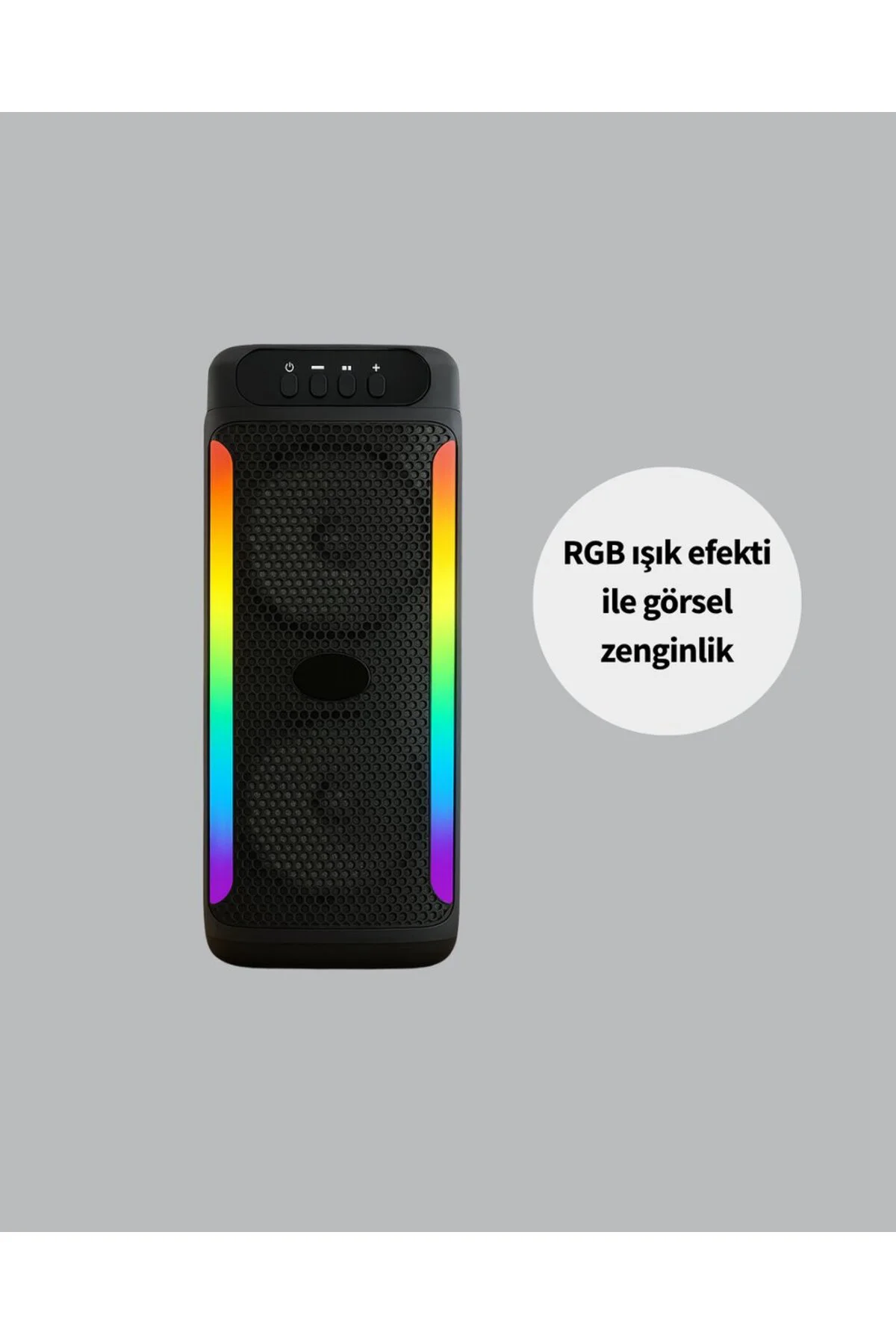 Taşınabilir Şarjlı Hoparlör USB SD Kart AUX Girişli - ayr6071-6903