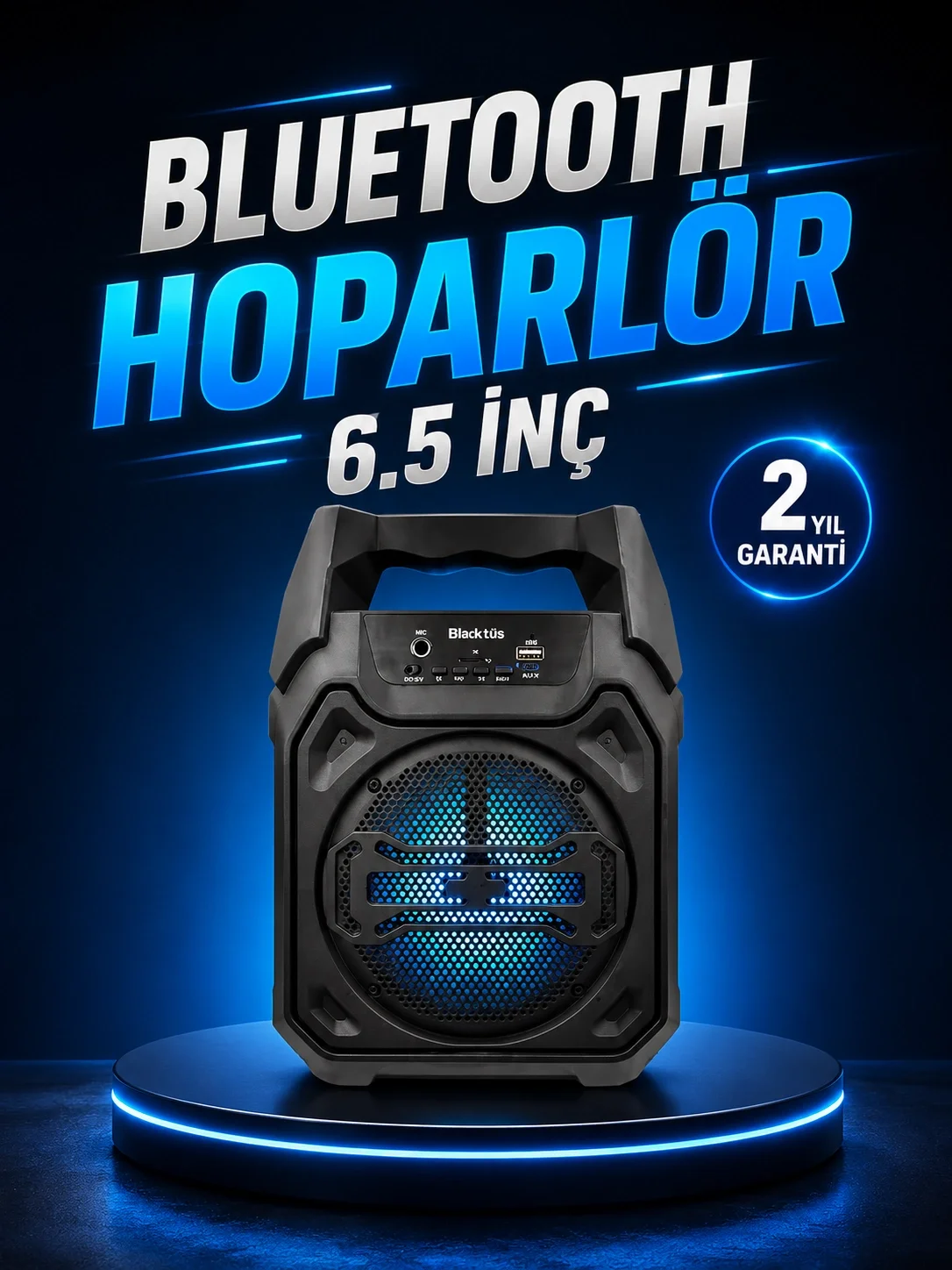 Taşınabilir Şarjlı Hoparlör – Bluetooth, TWS ve Uzun Pil Ömrü Taşınabilir Şarjlı Hoparlör – Bluetooth, TWS ve Uzun Pil Ömrü