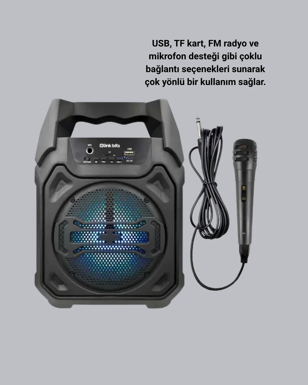 Taşınabilir Şarjlı Hoparlör – Bluetooth, TWS ve Uzun Pil Ömrü