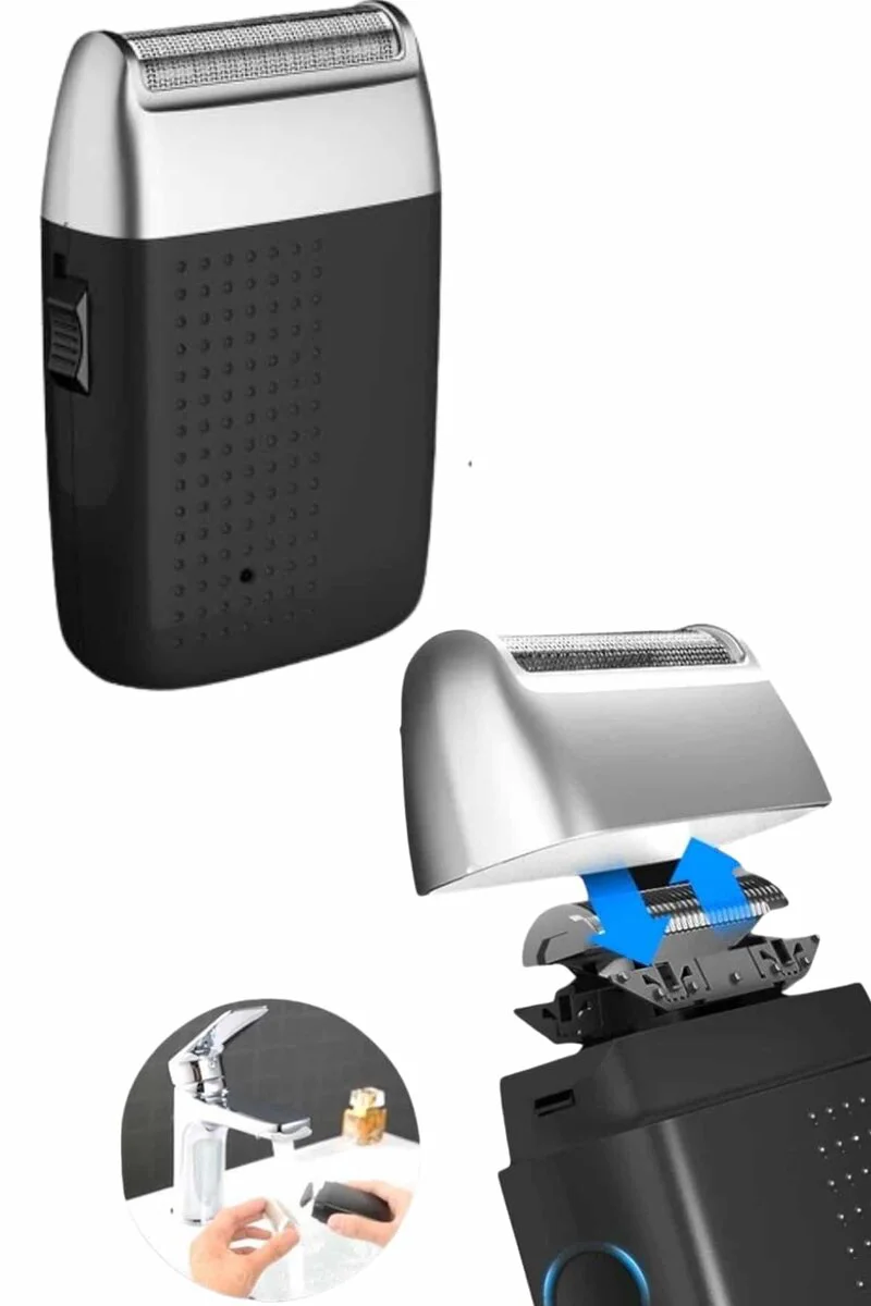 Taşınabilir Şarjlı Kablosuz Mini Tıraş Makinesi - Islak/Kuru Kullanıma Uygun USB Şarjlı Erkek Tıraş Makinesi ve Sakal Kesici
