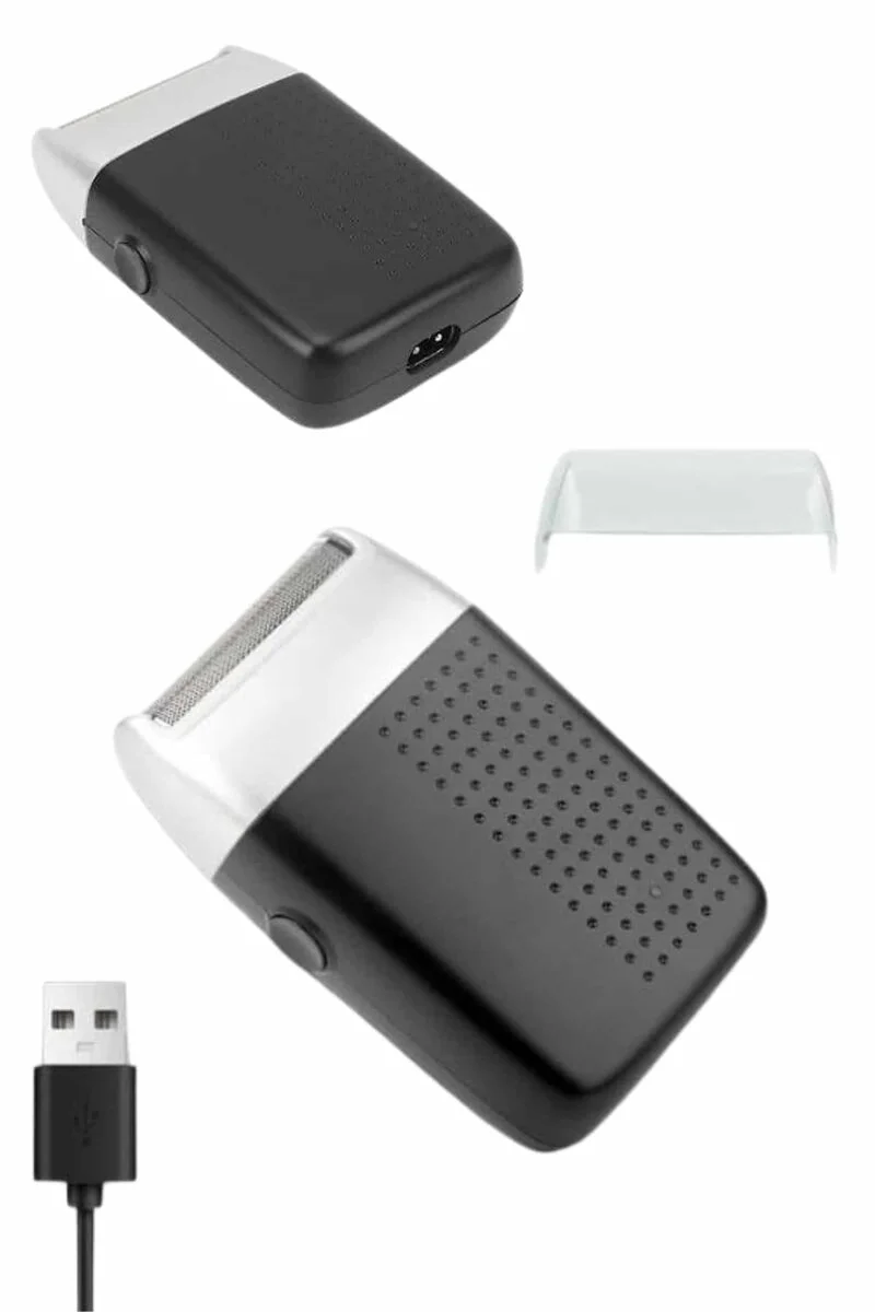Taşınabilir Şarjlı Kablosuz Mini Tıraş Makinesi - Islak/Kuru Kullanıma Uygun USB Şarjlı Erkek Tıraş Makinesi ve Sakal Kesici