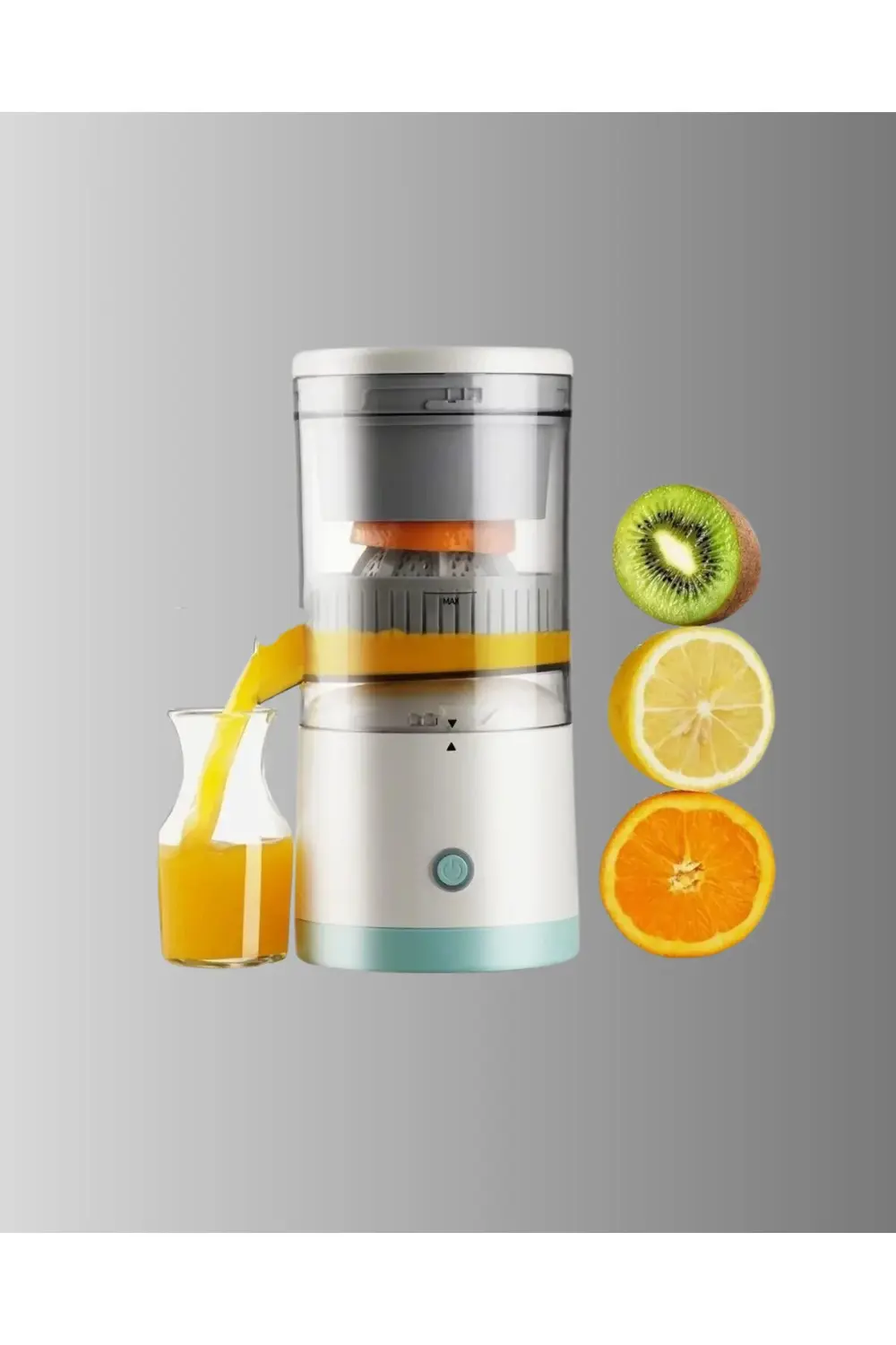 Taşınabilir Şarjlı Katı Meyve Sıkacağı – 45W Güç 18000 RPM Hız 40
