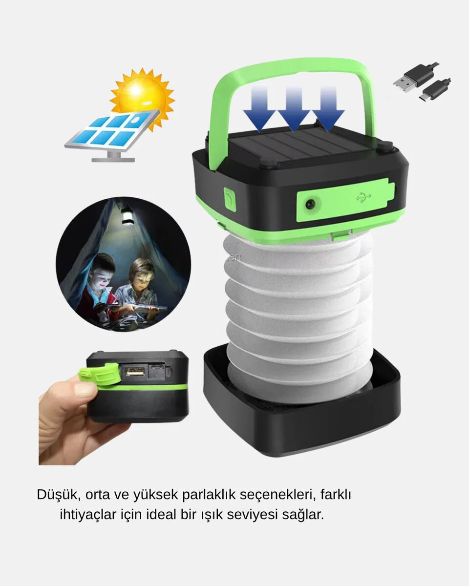 Taşınabilir Şarjlı LED Lamba – Dokunmatik Kontrol Üç Kademeli Işık ve Uzun Ömürlü Pil Performansı