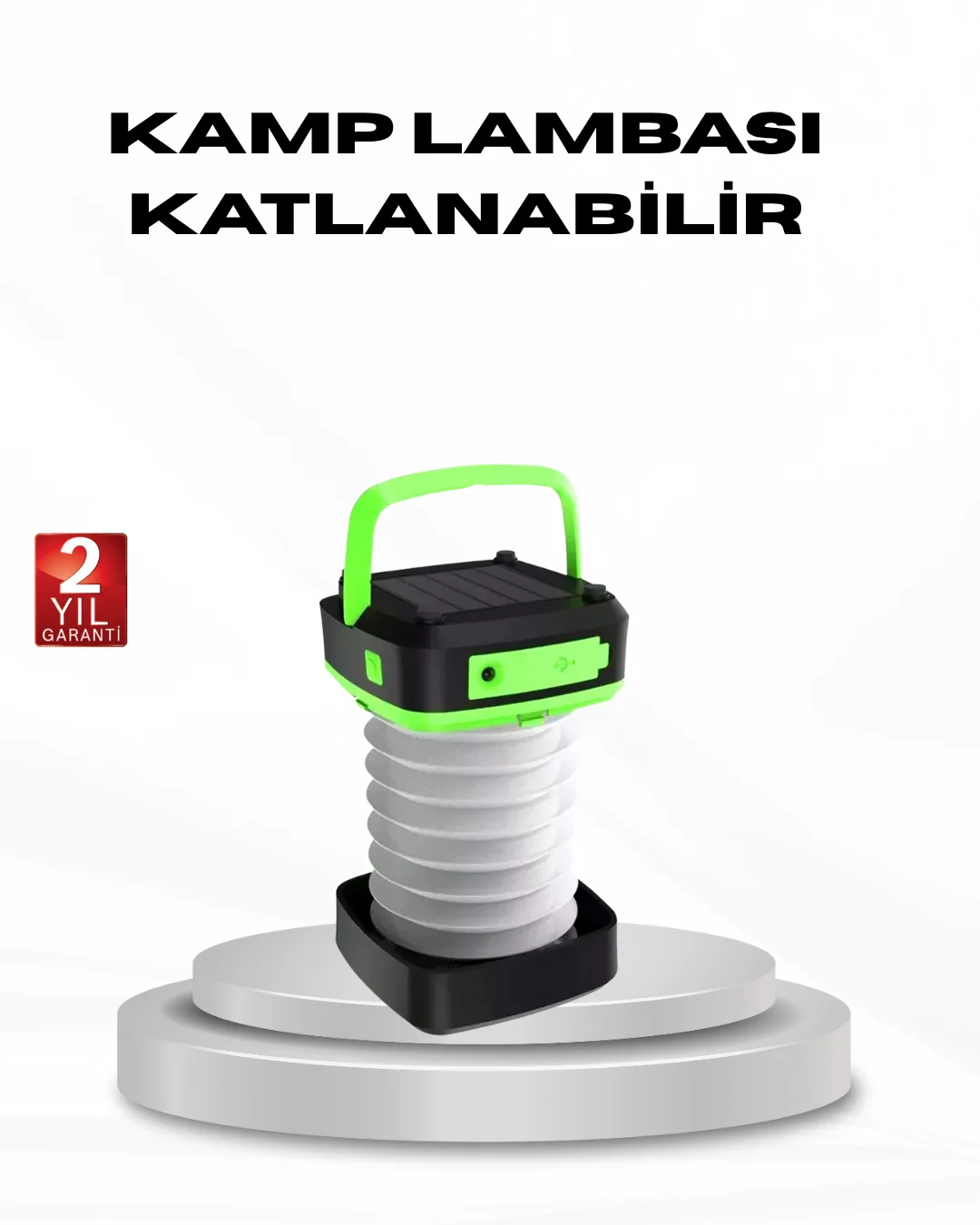 Taşınabilir Şarjlı LED Lamba – Dokunmatik Kontrol, Üç Kademeli Iş