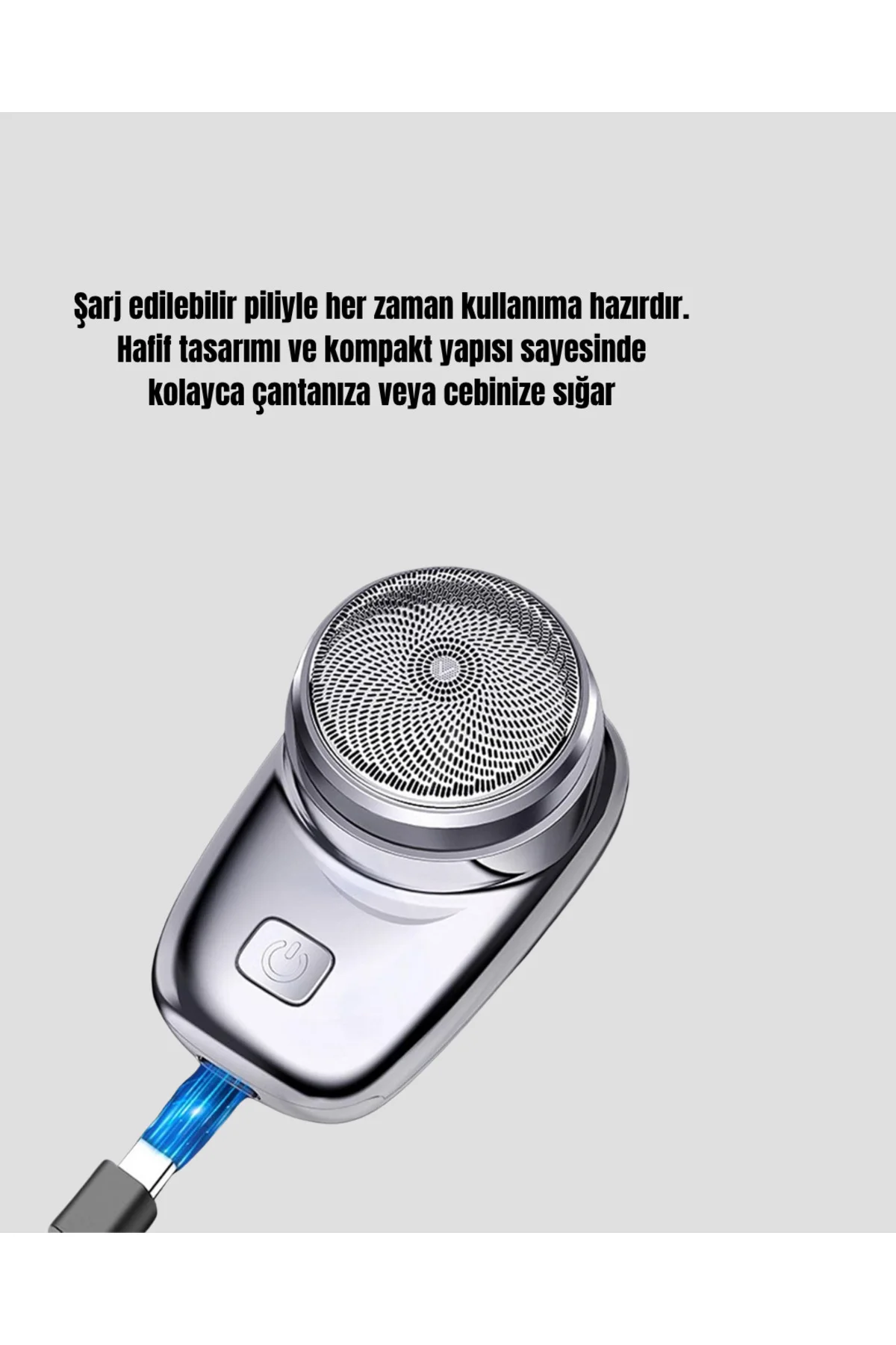 Taşınabilir Şarjlı Mini Tıraş Makinesi – Hassas Kesim Hızlı Şarj Kolay Temizlik