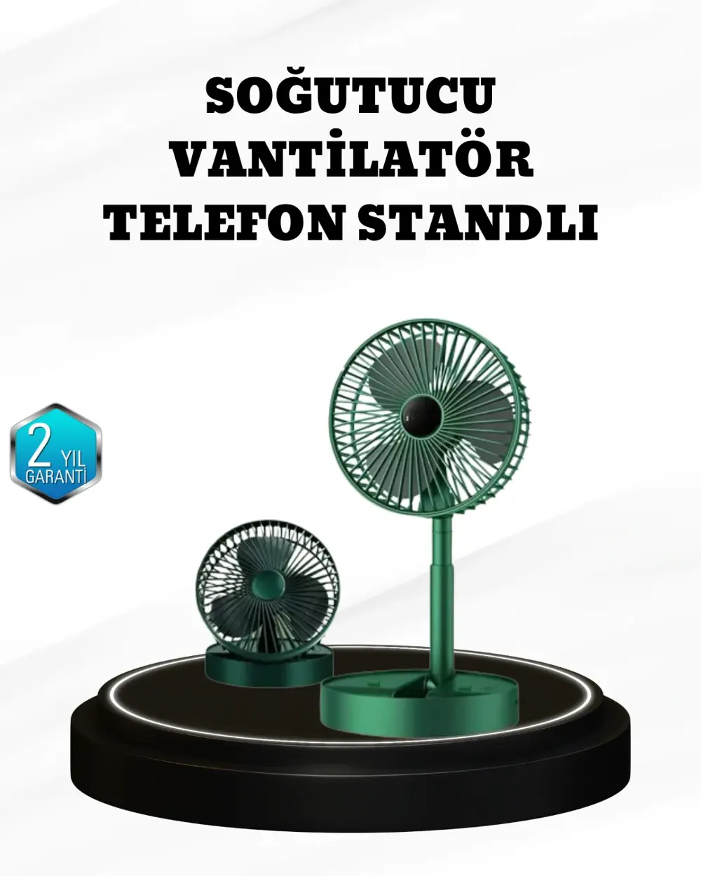 Taşınabilir Şarjlı Mini Fan – Katlanabilir Gövde, 3 Hız Kademesi