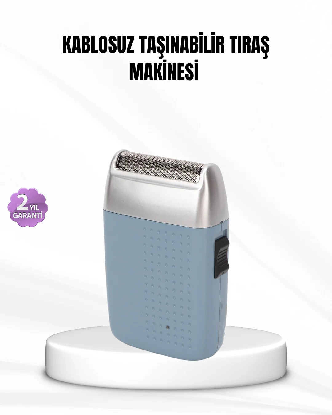 Taşınabilir Şarjlı Tıraş Makinesi – Kuru Kullanım, Özel Sakal Başlıkları