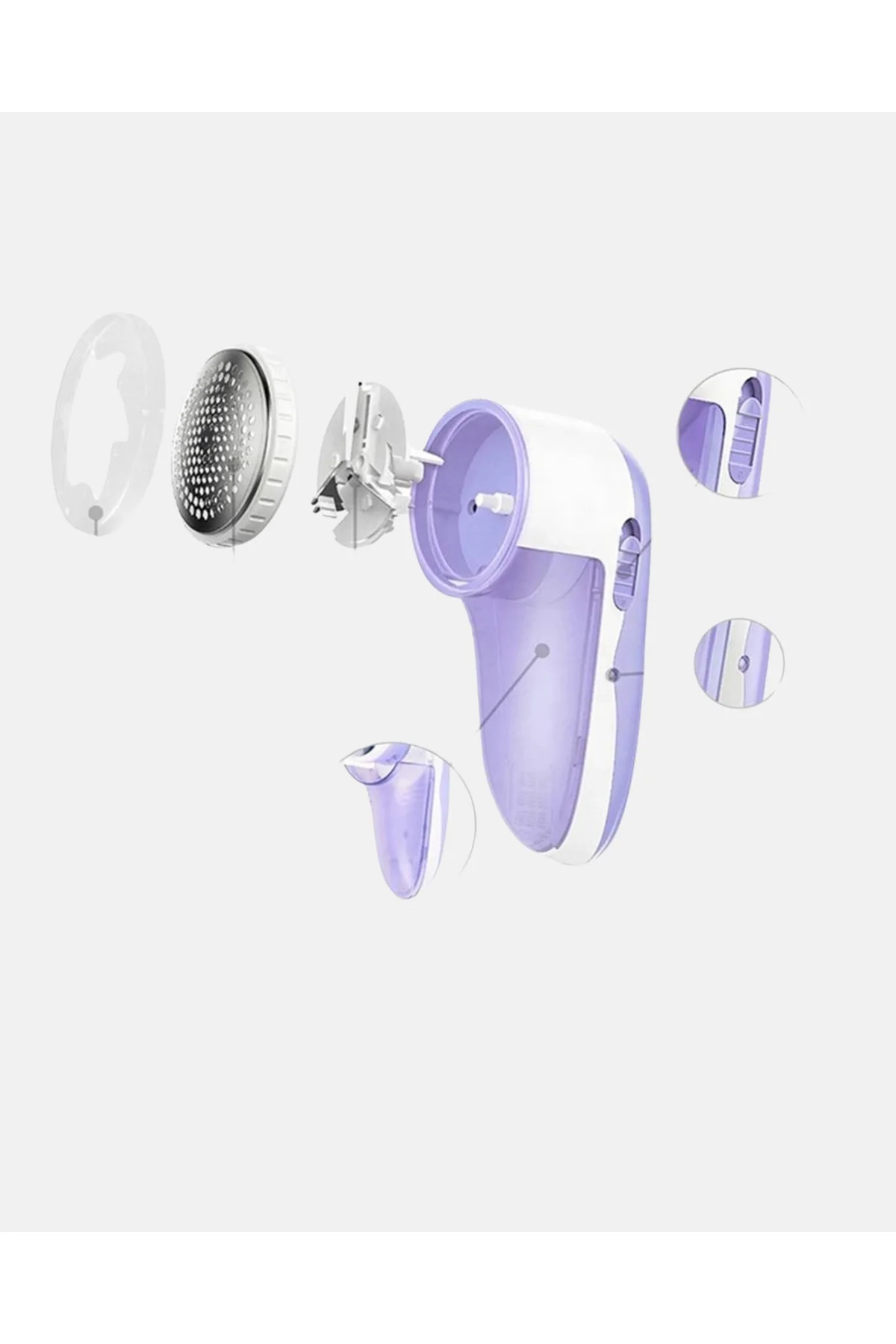 Taşınabilir Şarjlı Tiftik Toplayıcı - Çıkarılabilir Hazneli Anti-