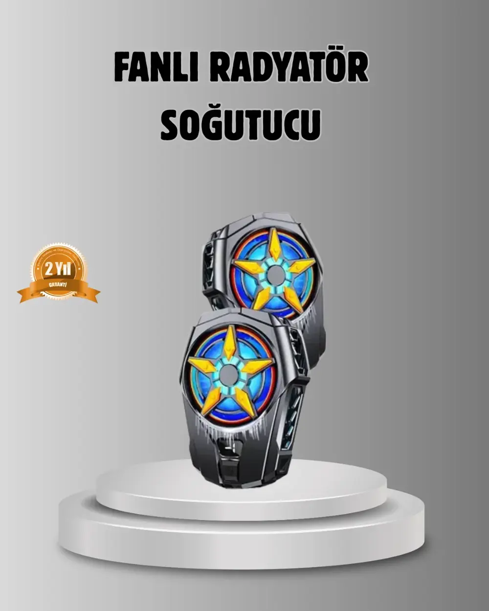 Taşınabilir Şarjlı Telefon Soğutucu – Sessiz Fan Motoru ile Yükse