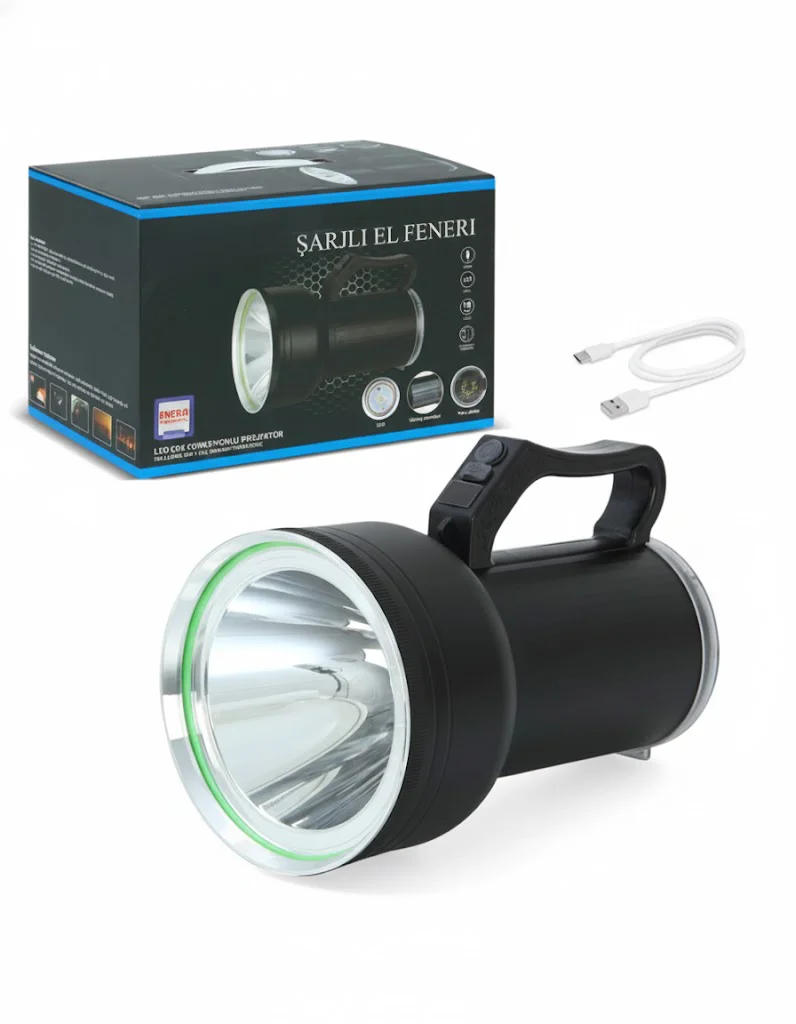 Taşınabilir Solar Şarjlı LED Fener Powerbank Özellikli Kamp ve Acil Durum İçin Süper Parlak Işık