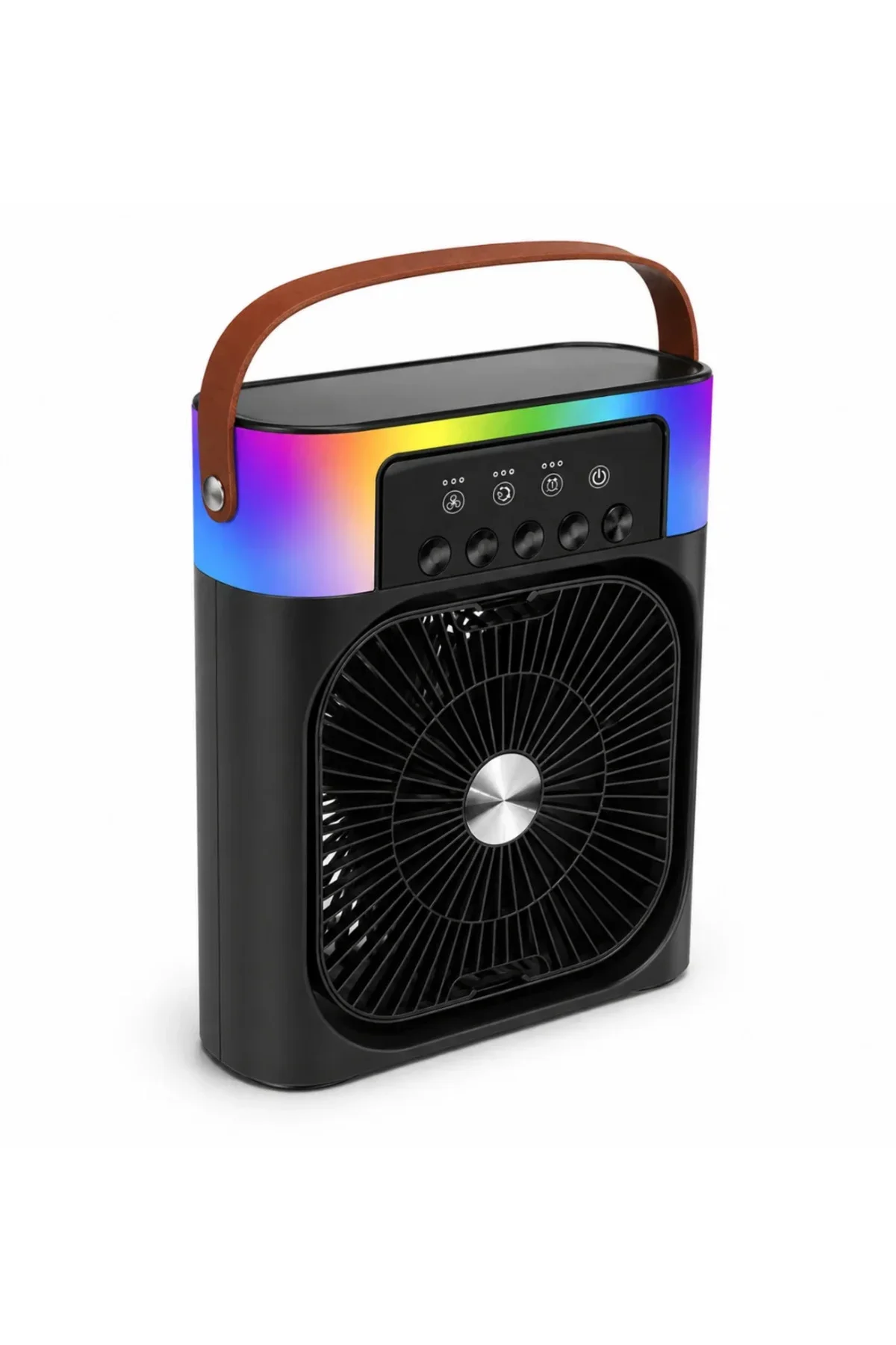 Taşınabilir Sprey Fan RGB Işıklı Mini Klima Soğutucu Nemlendirici USB Şarjlı