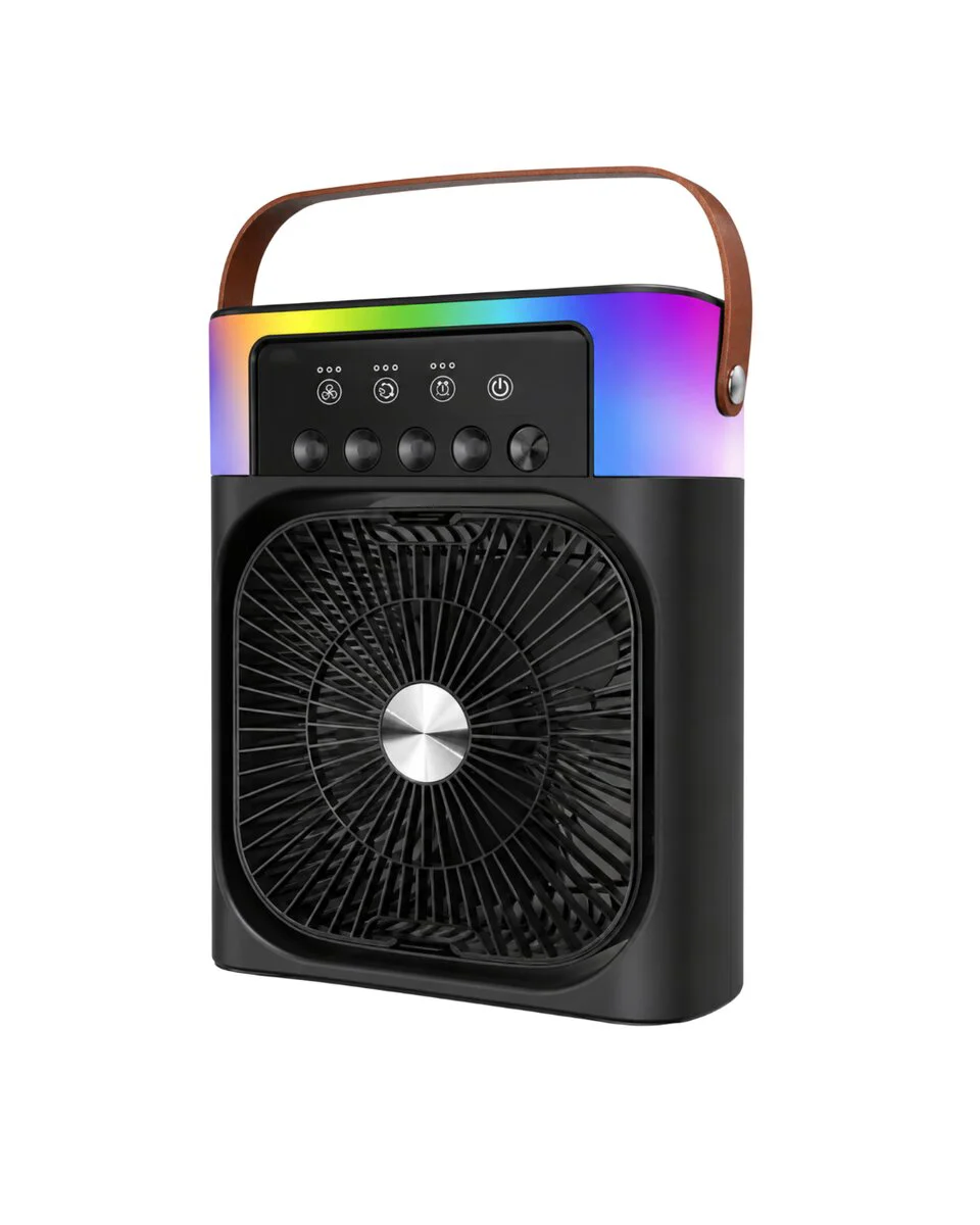 Taşınabilir Sprey Fan RGB Işıklı Mini Klima Soğutucu Nemlendirici USB Şarjlı