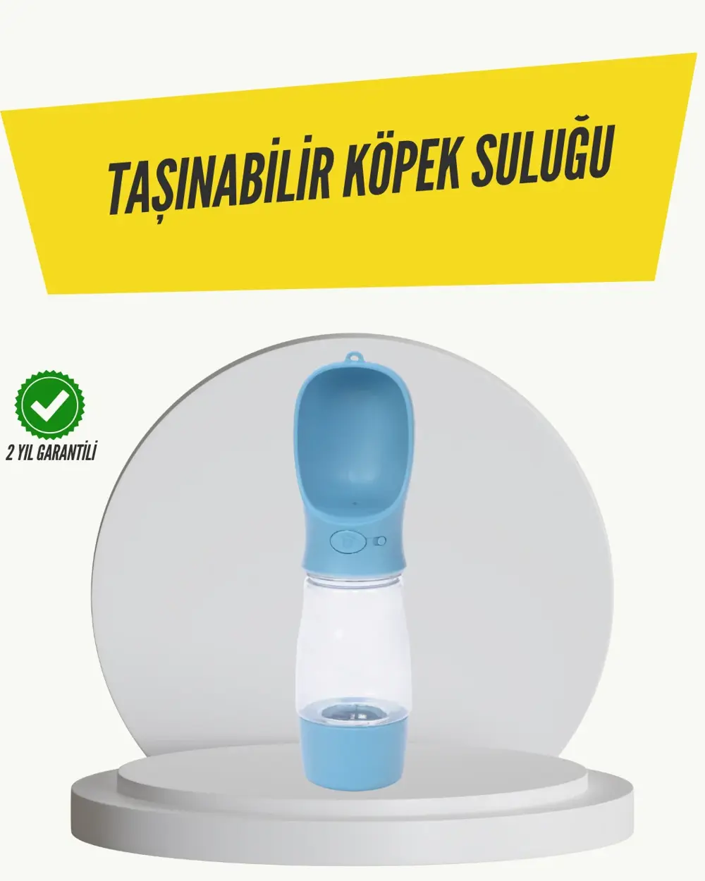 Taşınabilir Su Tasarruflu Köpek ve Kedi Su Şişesi Tek Elle Kullan