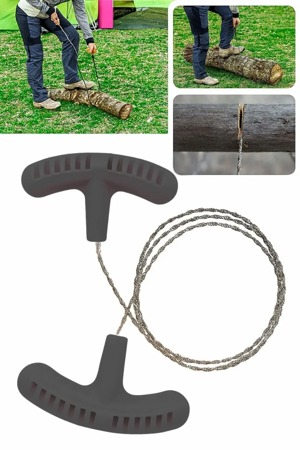 Taşınabilir Tel Testere Kamp Doğa Yürüyüş Hayatta Kalma Testere H